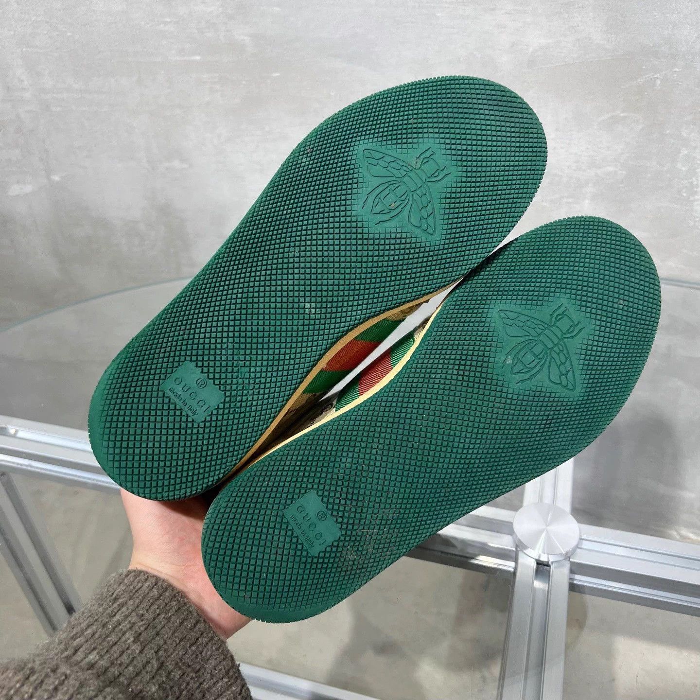 Gucci Gucci Rhyton green enamel EU 38.5 Size US 8.5 / IT 38.5 - 7 Thumbnail