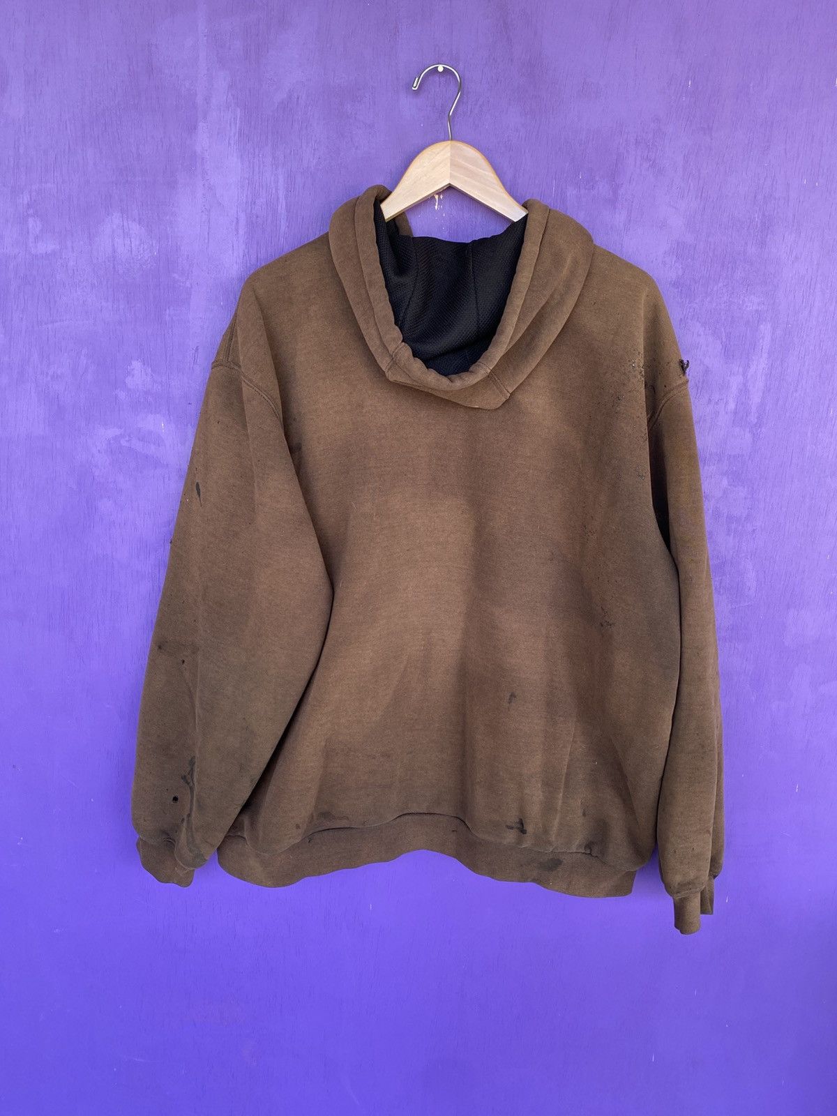 Carhartt Vintage 00s Carhartt thermal lined faded hoodie Size US XL / EU 56 / 4 - 2 Thumbnail