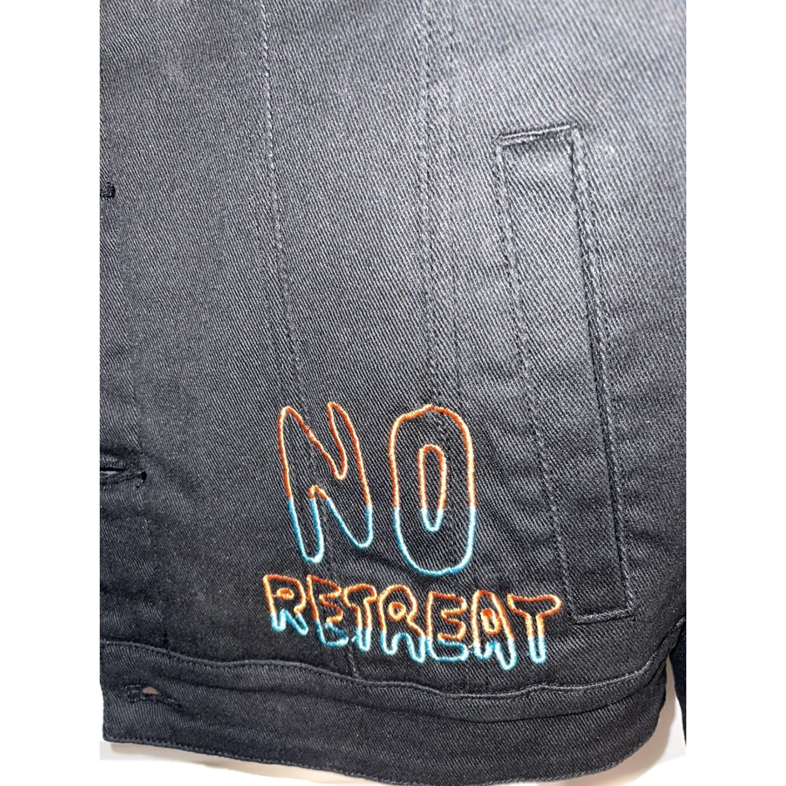 Vintage Dreamland Stormzy Denim Jacket M Unisex Adults Slim Black Cotton Denim Button Collar Insulated Lining cotton Regular Size M / US 6-8 / IT 42-44 - 7 Thumbnail