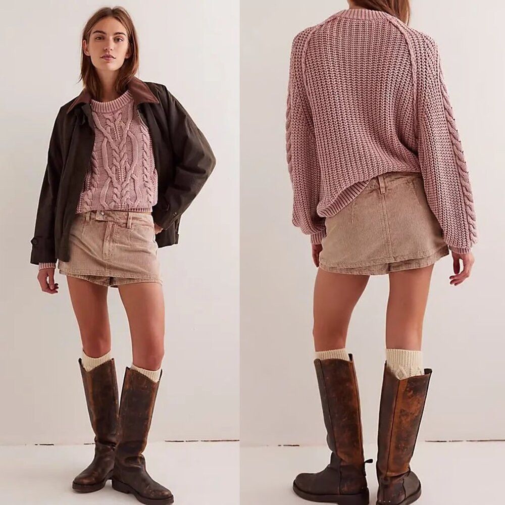 Free People NWT New Free People We The Free Gallivanting Cord Almondine Size 31" - 1 Thumbnail