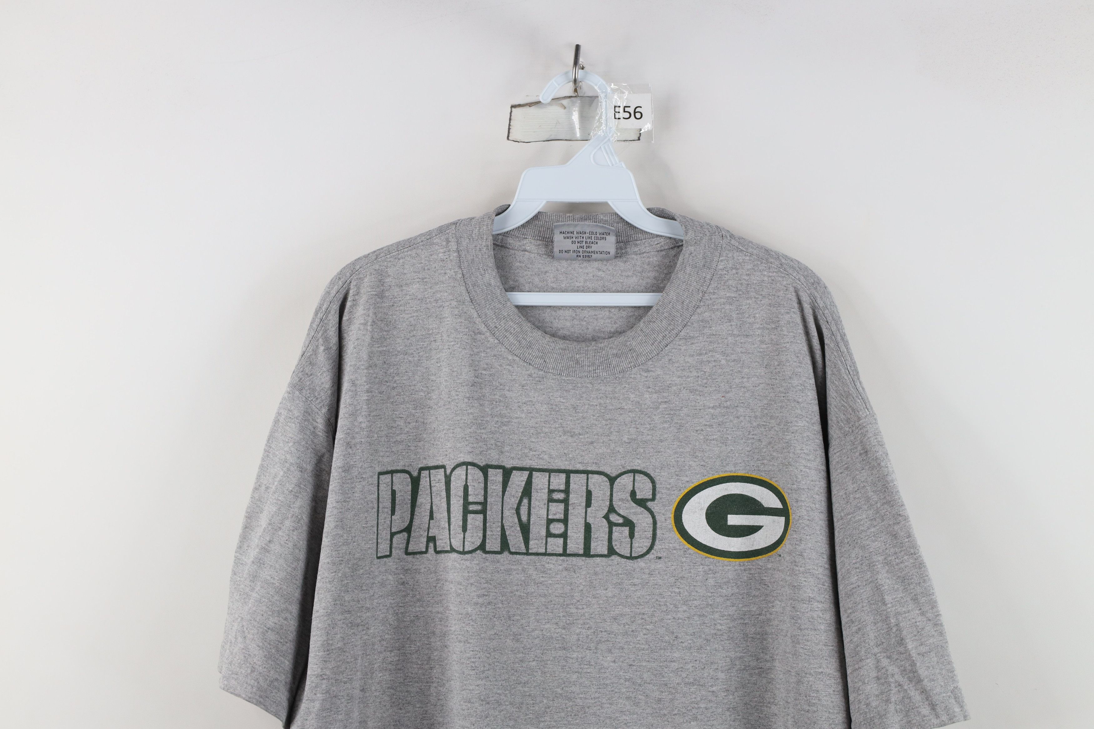 Majestic Vintage 90s Majestic Packers Football T-Shirt Heather Gray Size US L / EU 52-54 / 3 - 2 Thumbnail