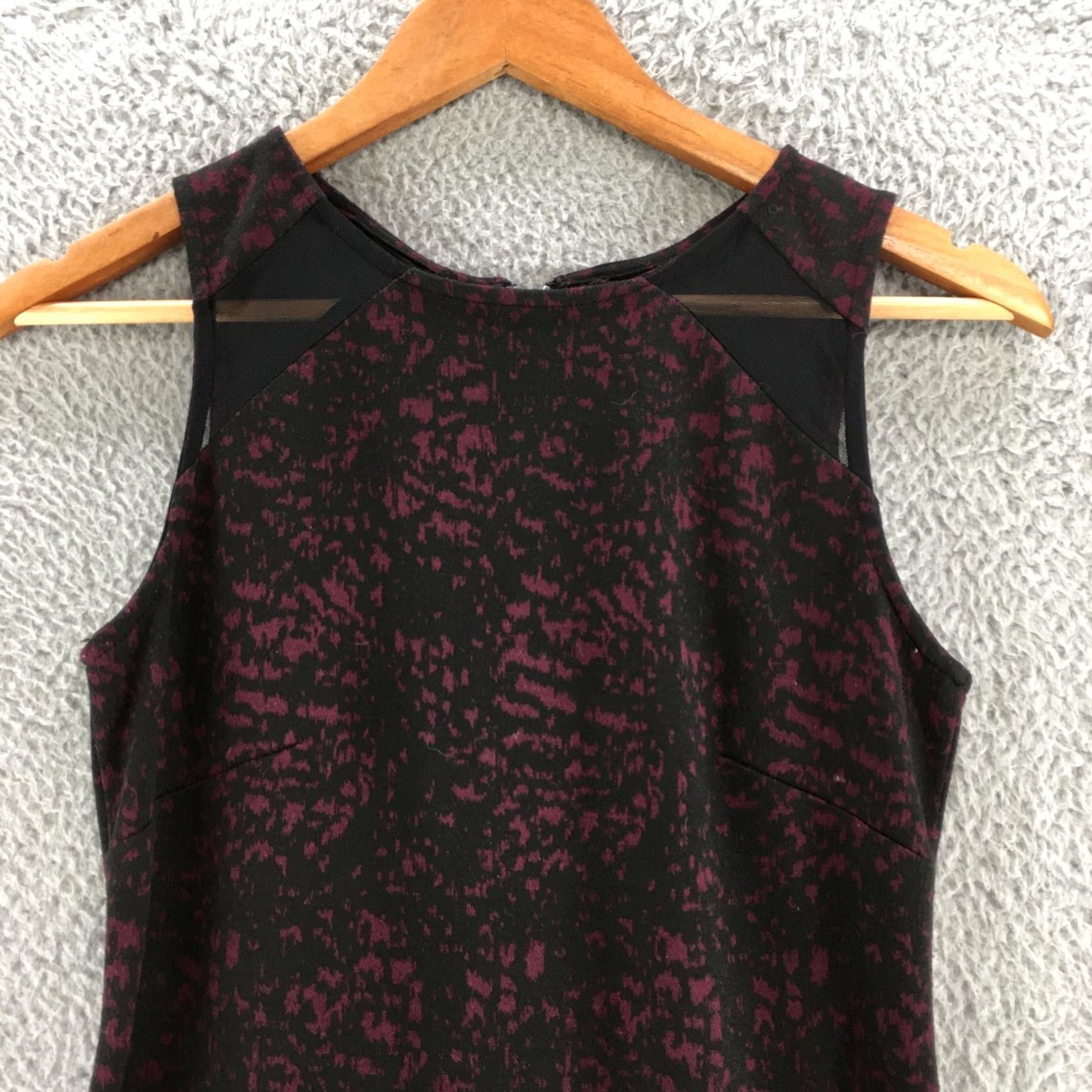 Banana Republic Banana Republic Sleeveless Tank Dress Womens 2 Purple Viscose Blend Round Neck Back Zip Size XS / US 0-2 / IT 36-38 - 2 Thumbnail
