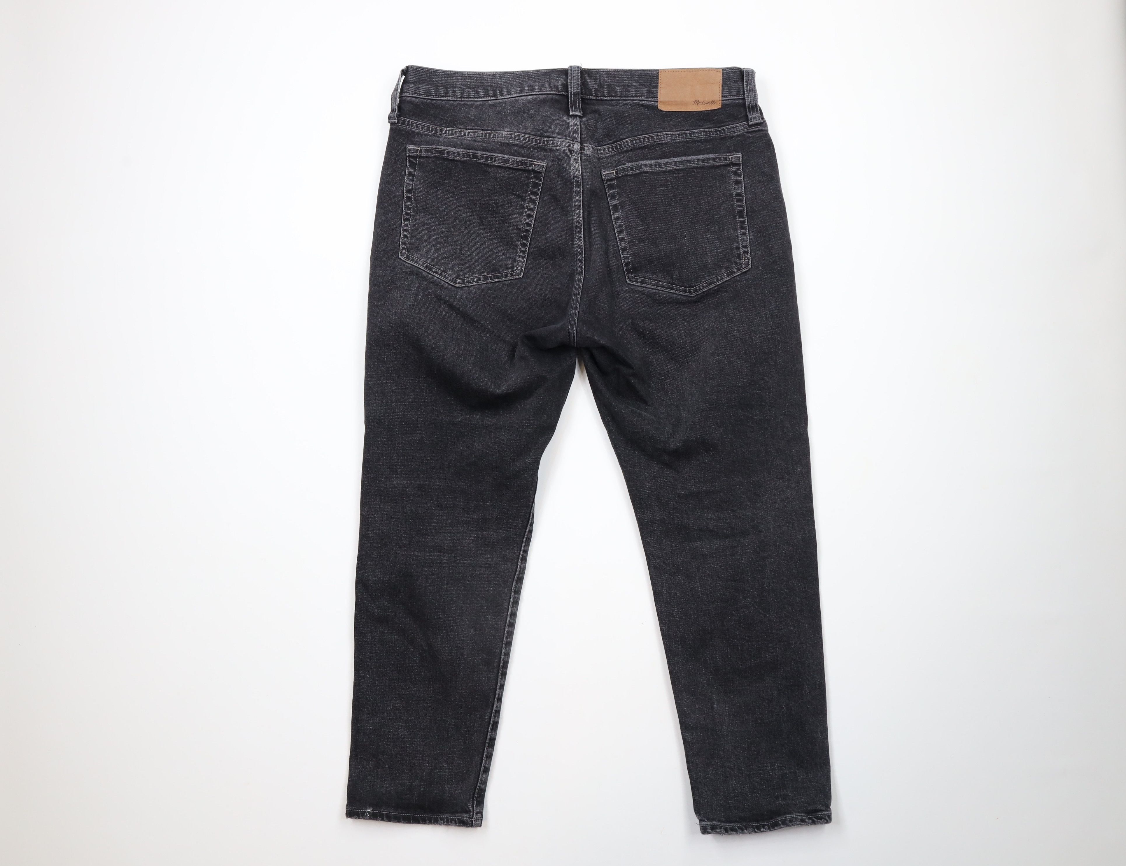 Madewell × Vintage Madewell Relaxed Fit Tapered Leg Stretch Denim Jeans Black Size US 34 / EU 50 - 9 Thumbnail