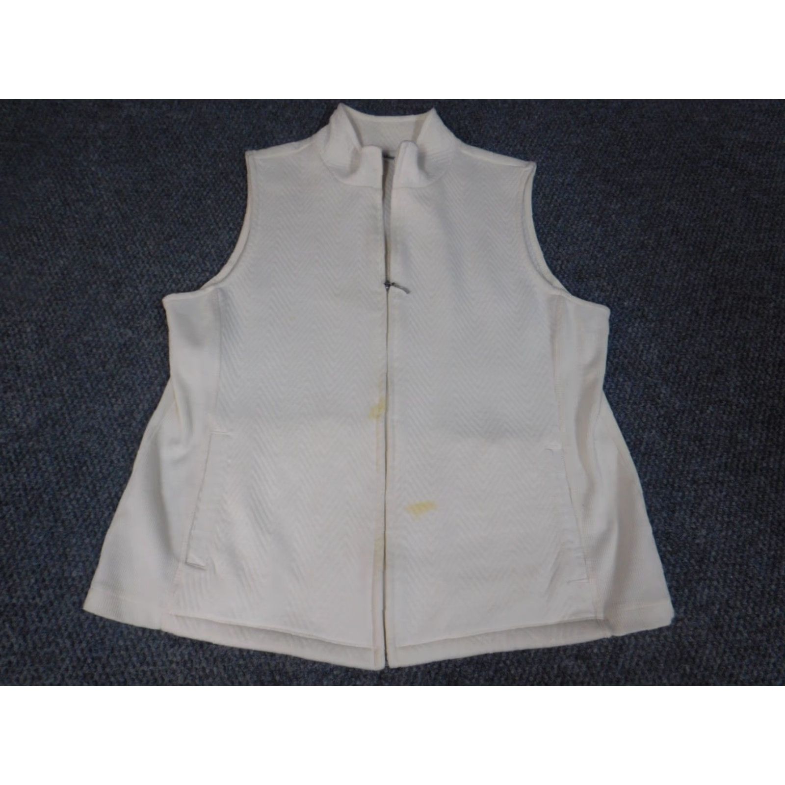 Croft & Barrow Croft & Barrow Womens Vest Large Beige Full Zip Vest Beige Long Sleeve Peanuts Pattern Regular Fit Casual Jacket Woman Mens? Size L / US 10 / IT 46 - 4 Thumbnail