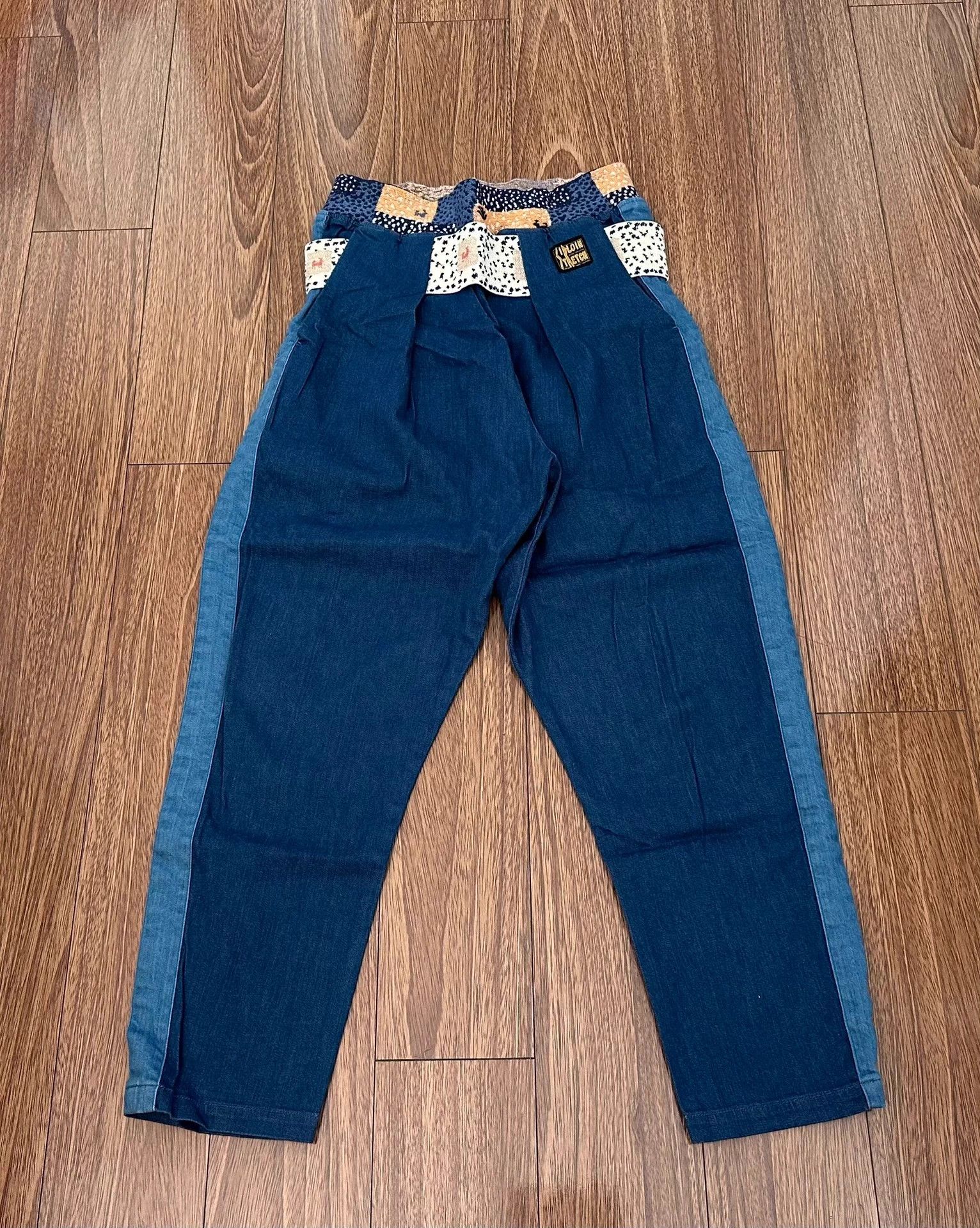 Kapital KAPITAL INDIGO PANTS Ethnic Style Elastic Waist Jeans Size US 32 / EU 48 - 1 Thumbnail