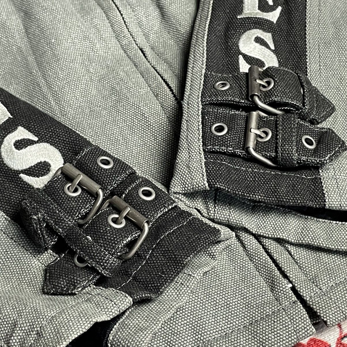 Bates Hats CUSTOM BATES LEATHERS BONDAGE PATCHES MOTORCYCLE JACKET Size US L / EU 52-54 / 3 - 15 Thumbnail