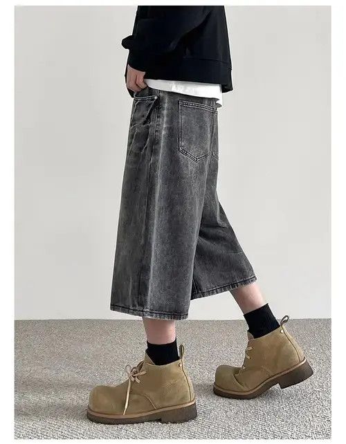 Other Baggy Washed Denim Shorts Size US 28 / EU 44 - 1 Thumbnail