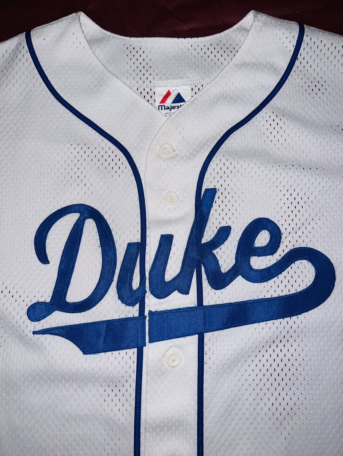 Majestic VINTAGE DUKE UNIVERSITY BASEBALL JERSEY Size US L / EU 52-54 / 3 - 13 Thumbnail