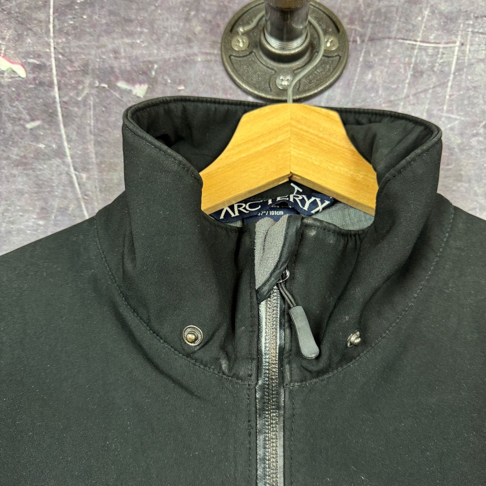Arc'teryx Arc'teryx Black Softshell Fleece Lined Zip Up Jacket M 0222 Size US M / EU 48-50 / 2 - 4 Thumbnail