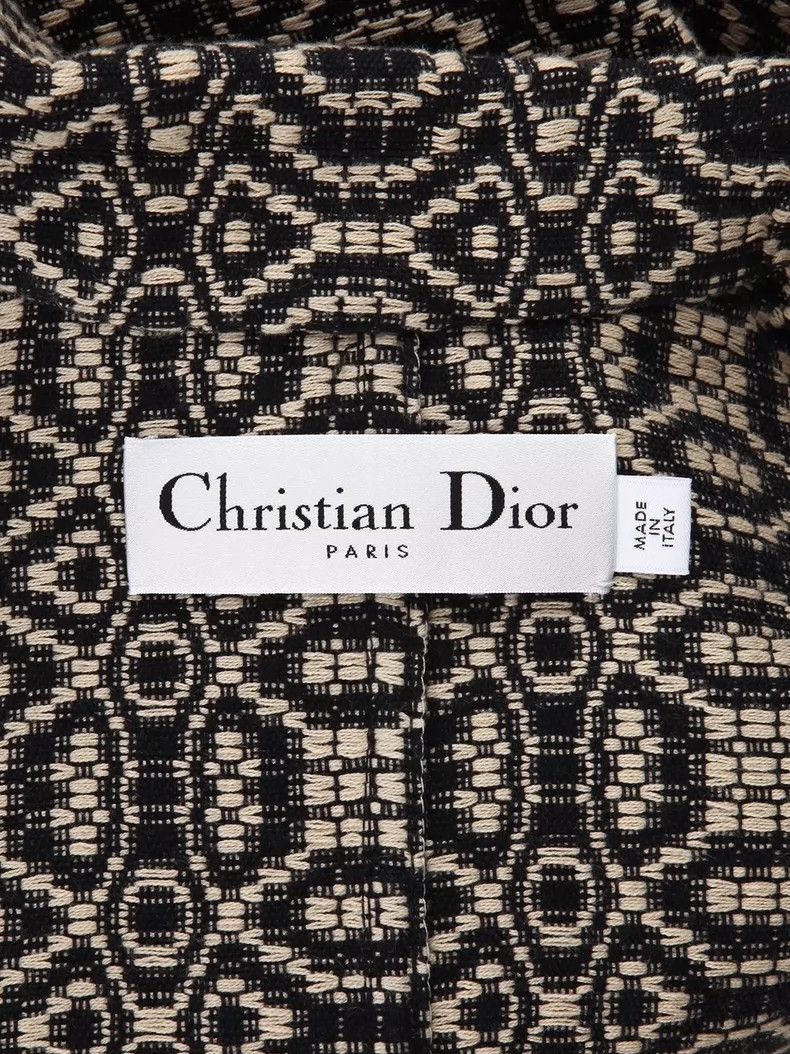 Dior Dior Vintage dark pattern jacquard jacket Size XS / US 0-2 / IT 36-38 - 3 Thumbnail