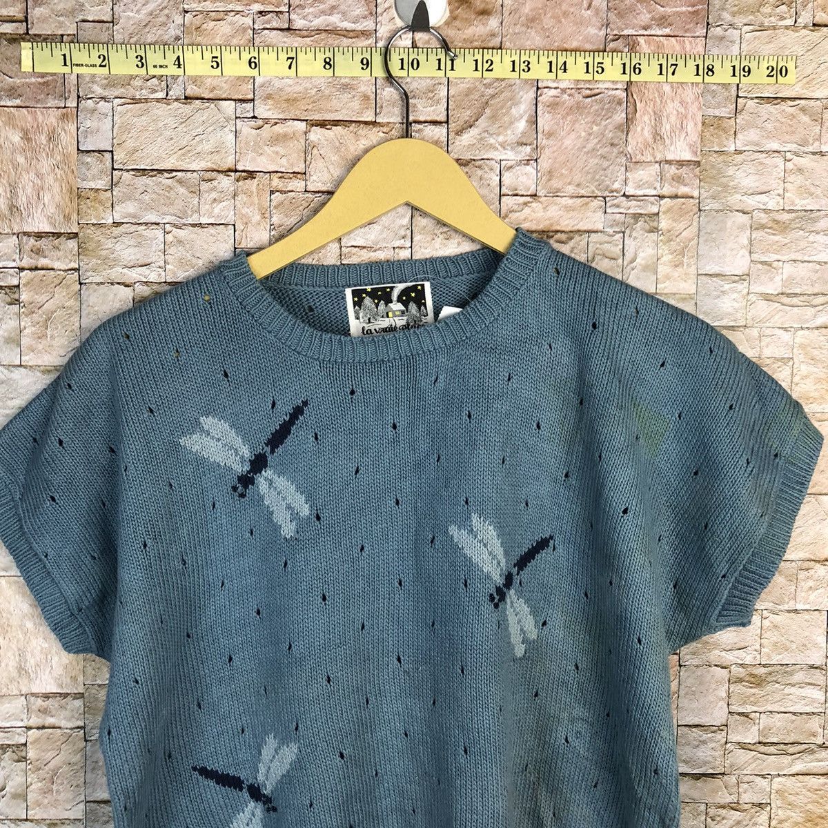 Homespun Knitwear La Varaie Place Blue Knitwear crochet #A414 Size M / US 6-8 / IT 42-44 - 2 Thumbnail
