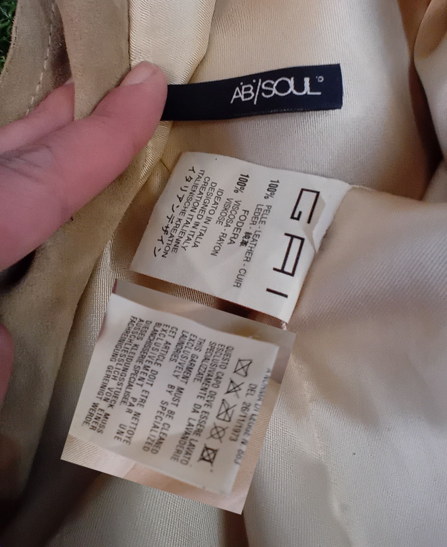 Other A°B°/SOUL° Archive Nude Suede Leather Suit (Blazer+Pants) Size S / US 4 / IT 40 - 2 Thumbnail