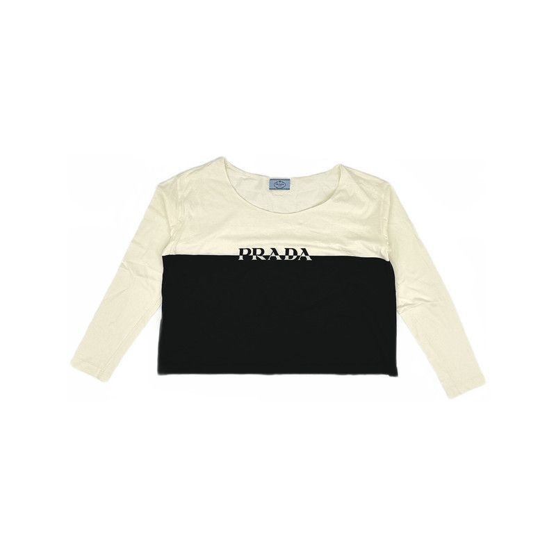 Prada Prada SS22 Color Block Long Sleeve TShirt-2506 Size US M / EU 48-50 / 2 - 2 Thumbnail