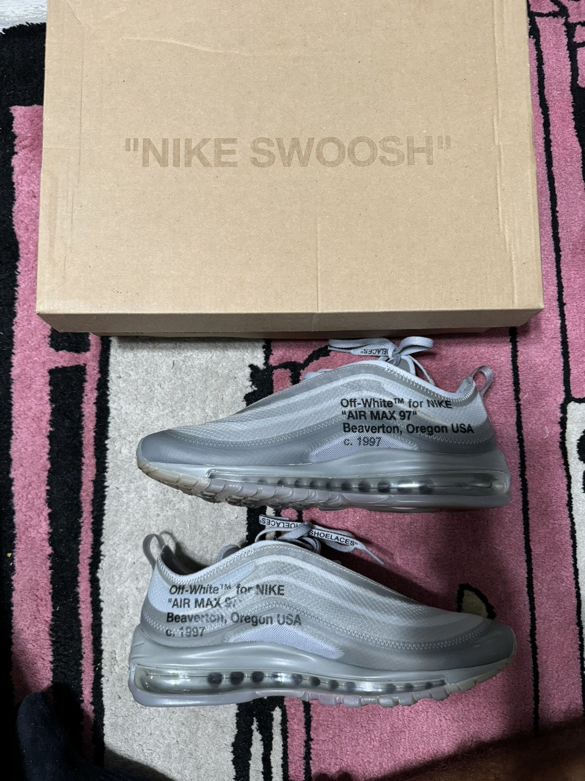 Nike × Off-White Off white Nike Air max 97 Menta Size US 8.5 / EU 41-42 - 3 Thumbnail