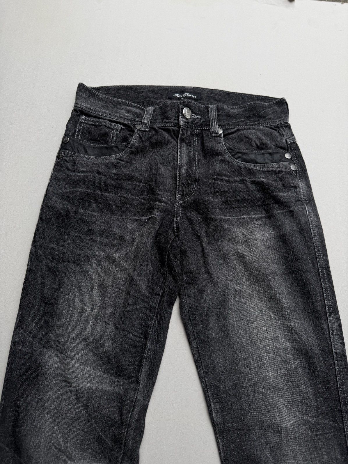 Japanese Brand Roothree lace up flare jeans Size US 31 - 2 Thumbnail