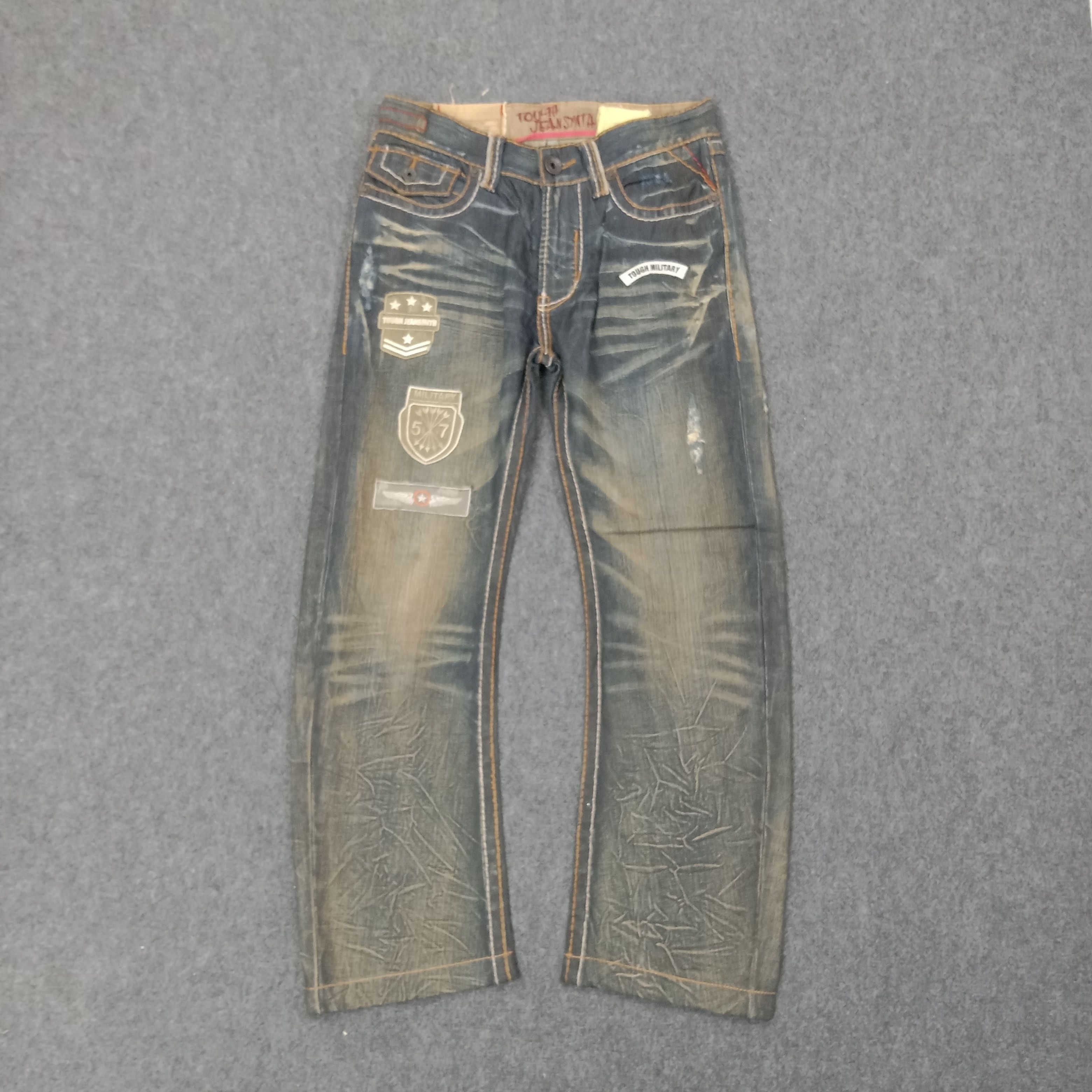 Vintage Tough Jeansmith Street Military Style DenimJeans C258N18 Size US 32 / EU 48 - 1 Thumbnail