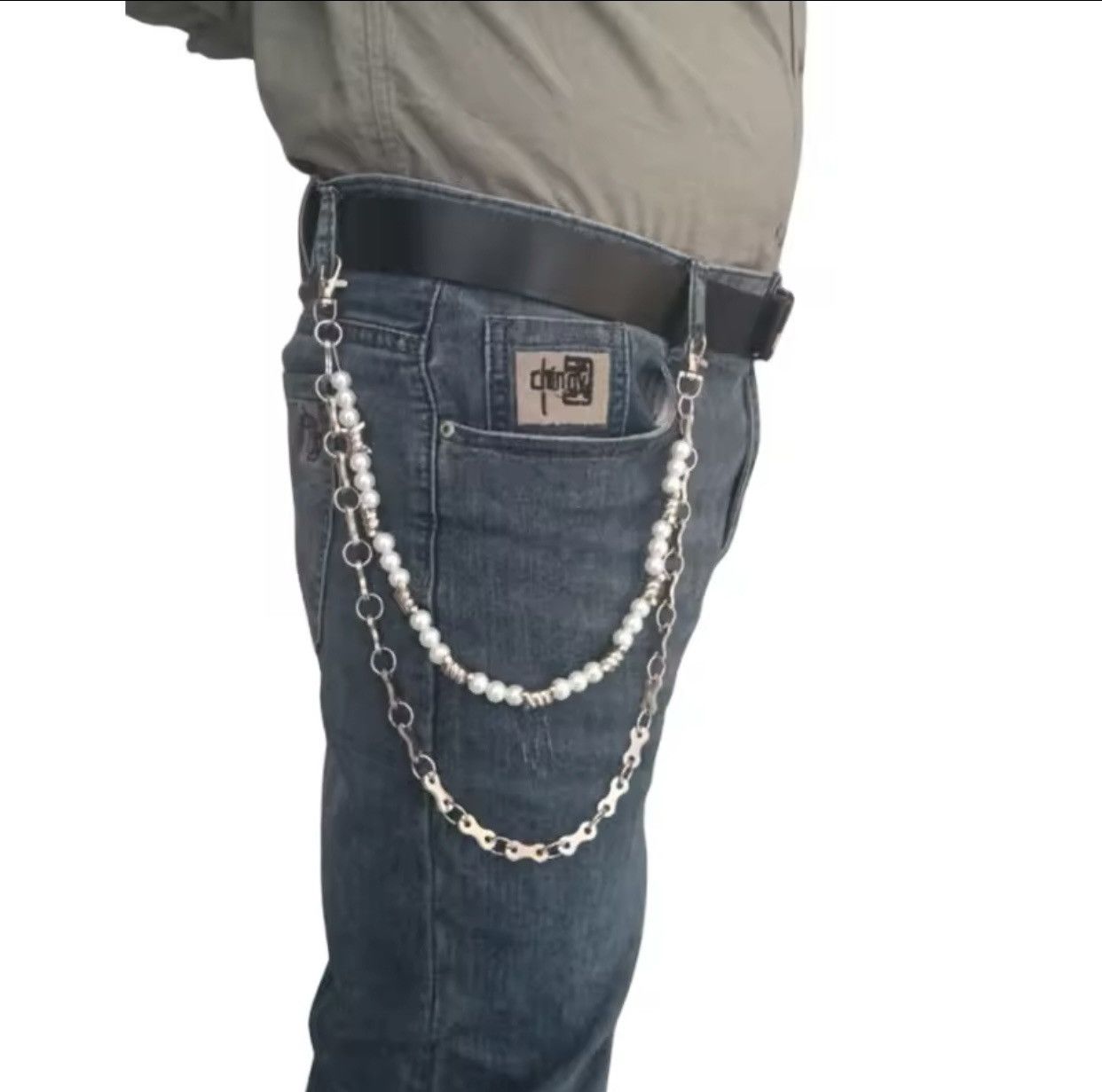 Vintage Metal Punk Rock Layered Chain Keychains Size ONE SIZE - 2 Thumbnail