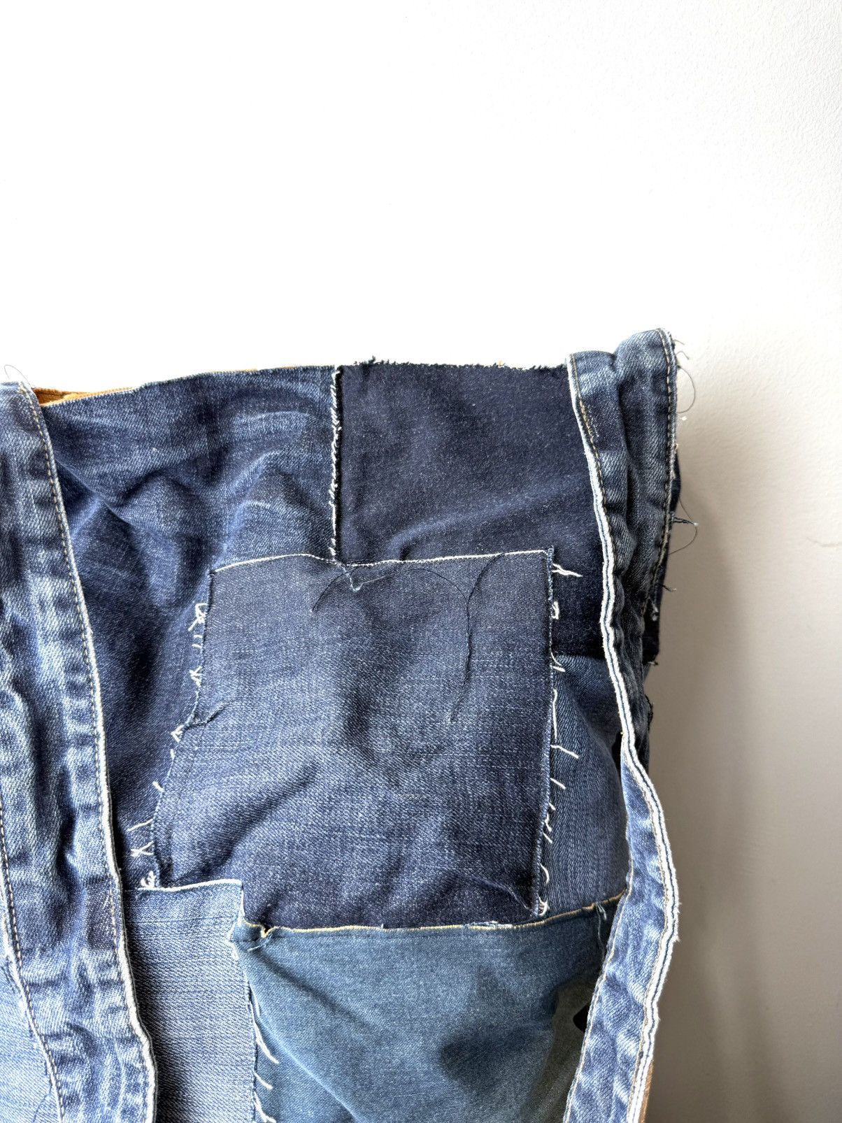 Vintage Rare! Vintage Patchwork Denim Bag Shopper Y2K Levis Diesel Size ONE SIZE - 4 Thumbnail