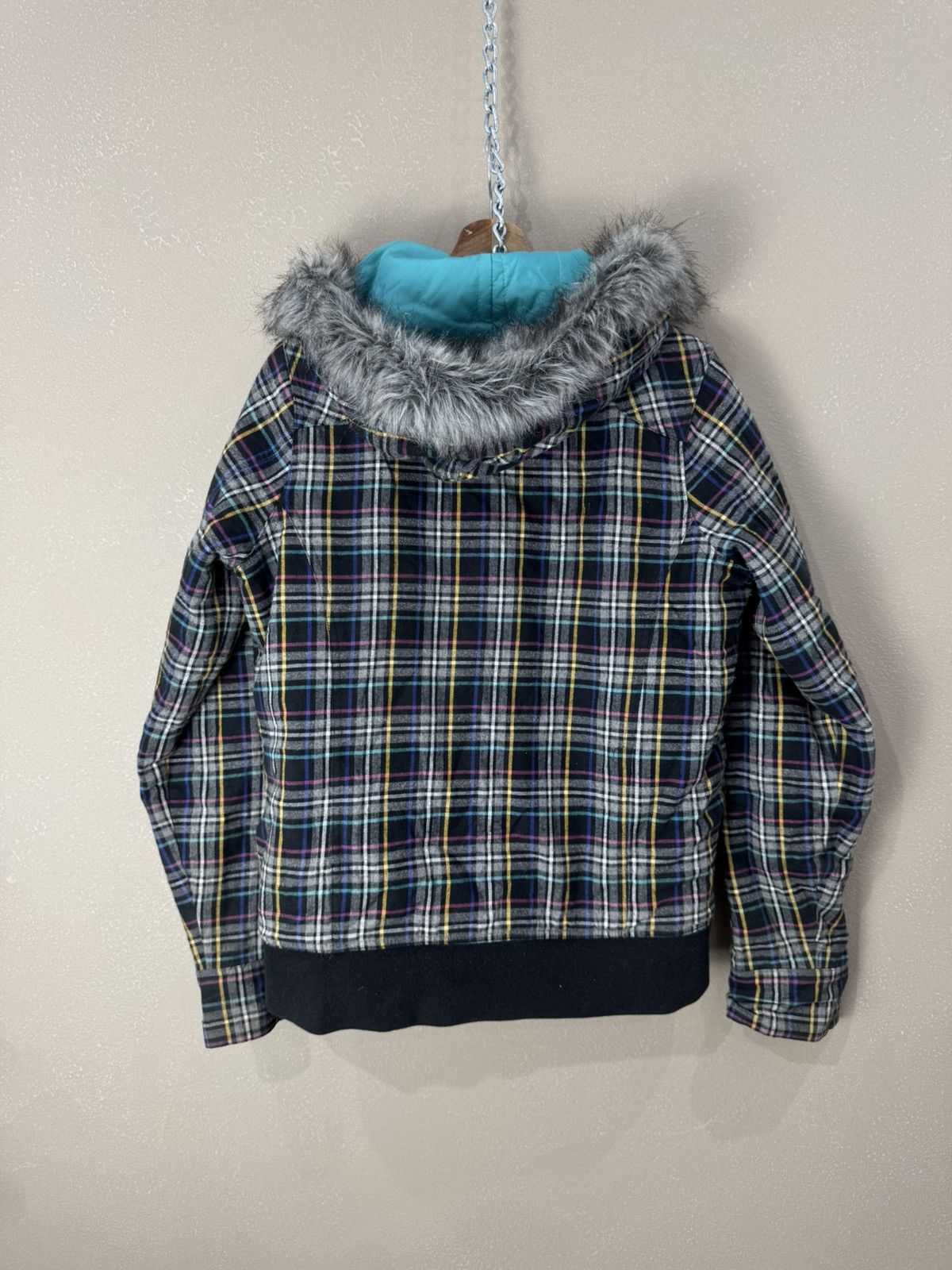 Vans Vans down checked vintage y2k hype faux fur Jacket Size L / US 10 / IT 46 - 2 Thumbnail