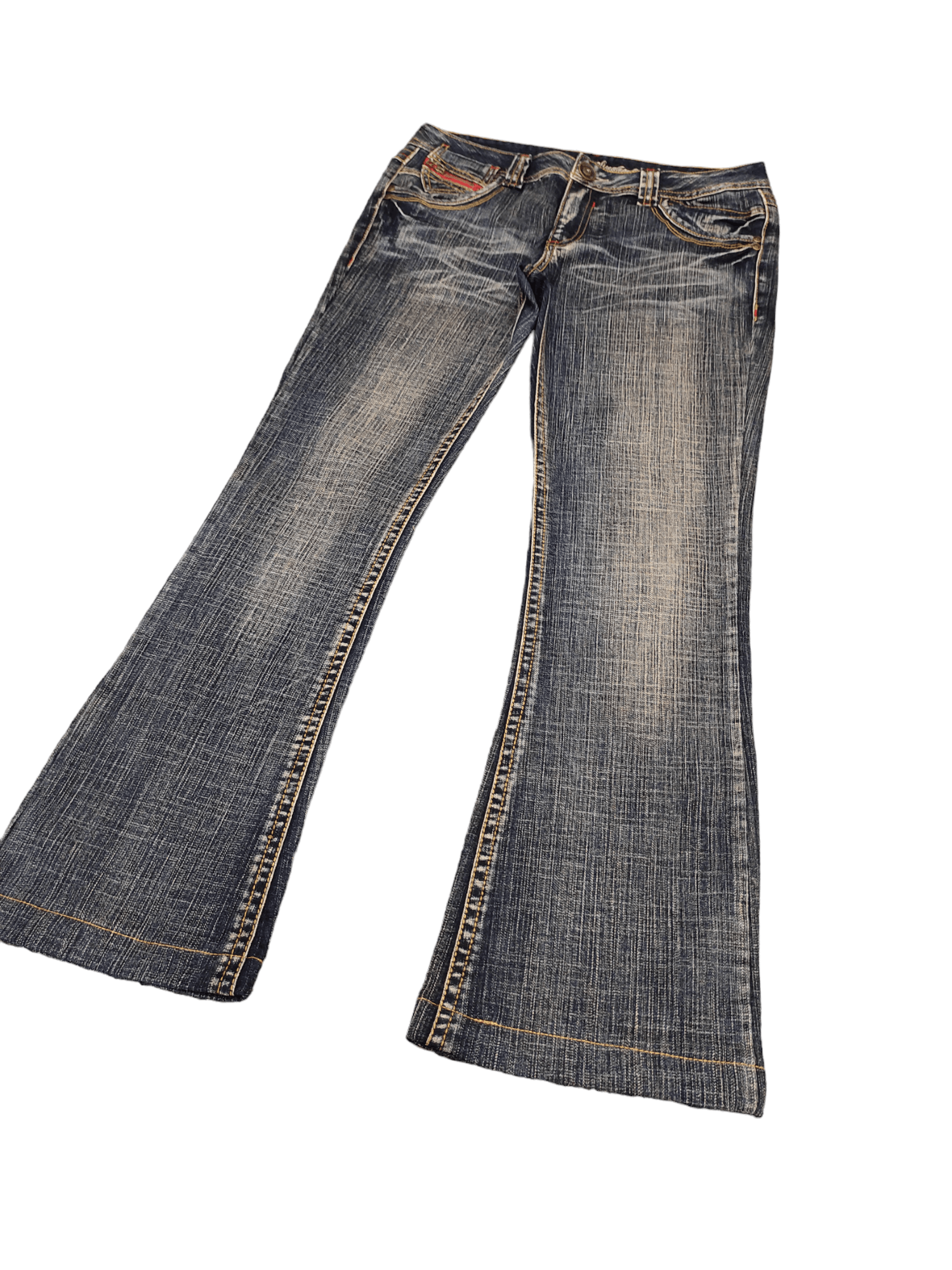 Hysteric Glamour × Undercover Flare Jeans The Vintage Faded Low Rise Boot Cut Y2k Goa lgb Size US 31 - 1 Thumbnail
