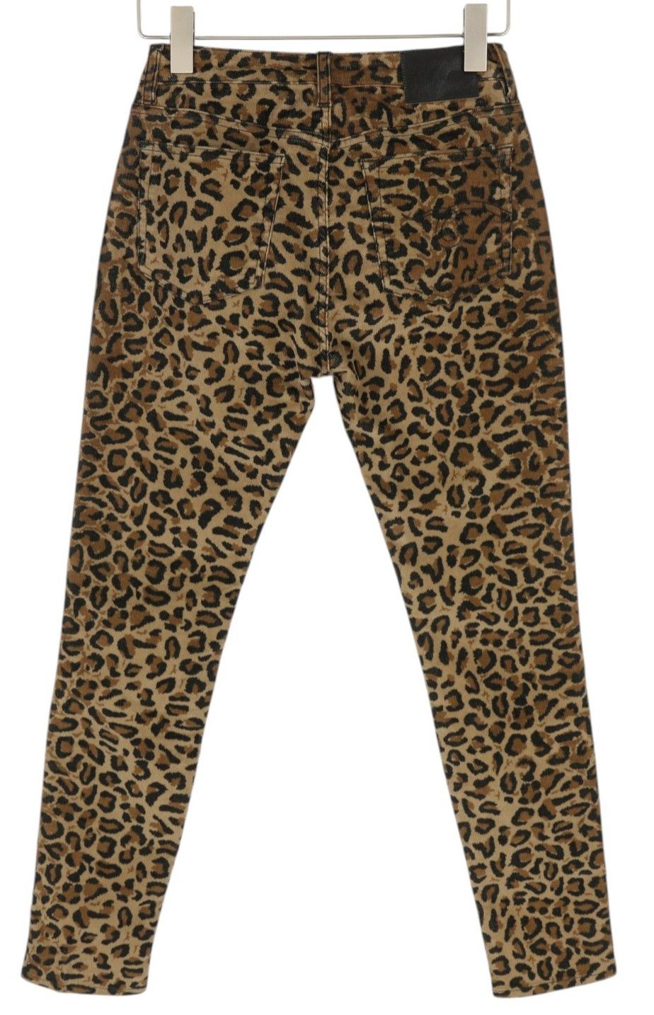 R13 ALISON SKINNY 27 Tan Leopard High Rise Corduroy 85778 Size 27" / US 4 / IT 40 - 2 Thumbnail