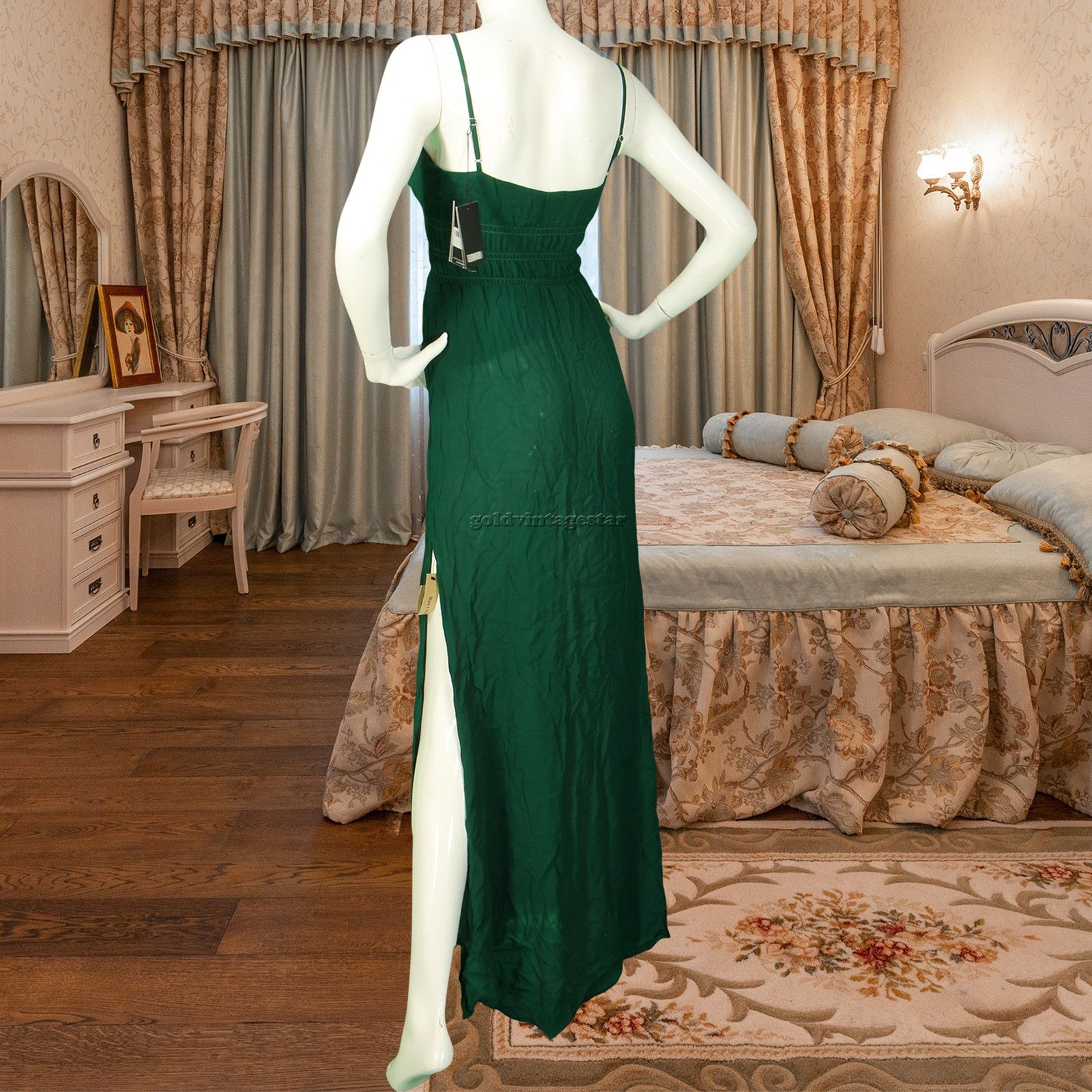 spruce green dress Breezy Summers Baby Doll Midi Dress