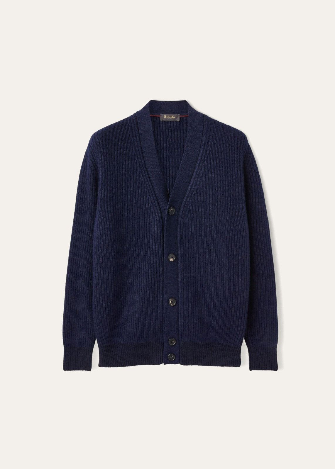 Loro Piana o1srvl11e1224 Silk And Cashmere Cardigan in Navy Blue Size US L / EU 52-54 / 3 - 1 Thumbnail