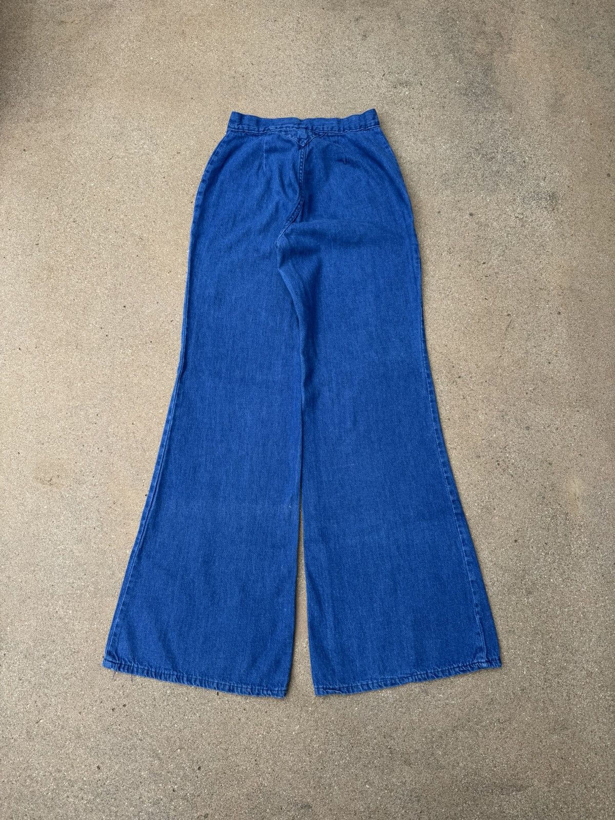 Vintage Vintage 70’s Militaries Equipments Bellbottom Jeans 24x31 Size 24" / US 00 / IT 34 - 2 Thumbnail