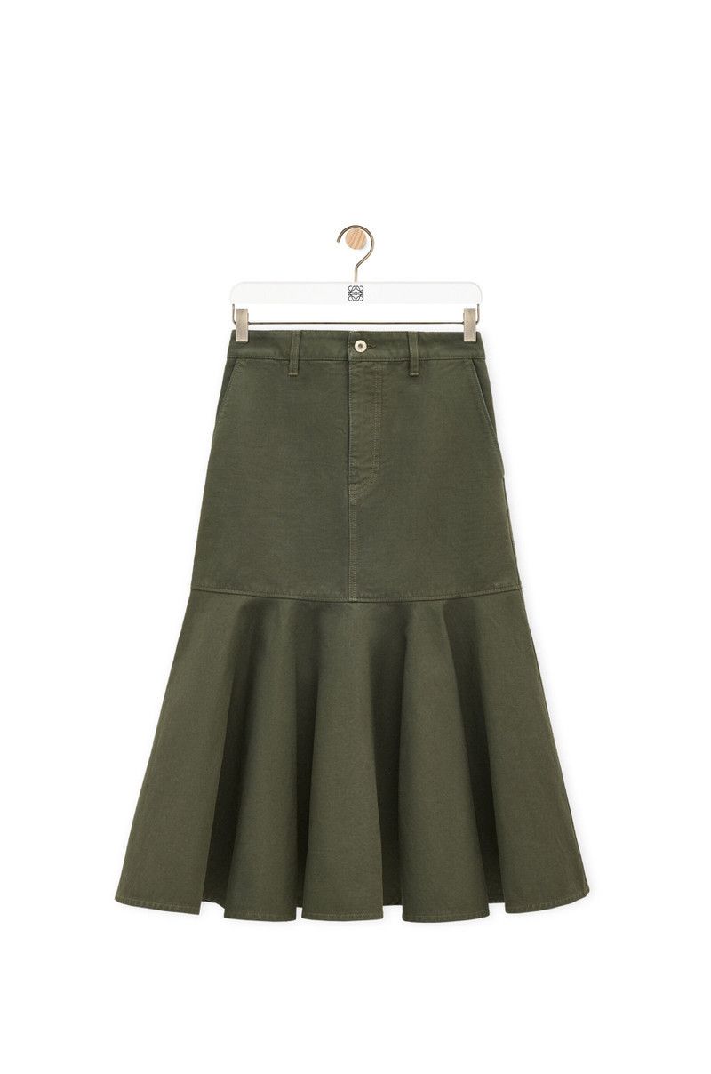 Loewe o1w1db10426 Skirts in Green Size 26" / US 2 / IT 38 - 2 Thumbnail