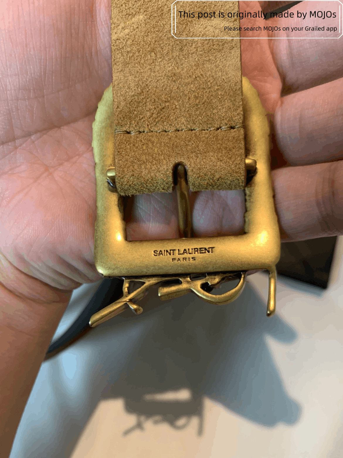 Saint Laurent Paris Sz 85 Saint Laurent Paris Logo Western Style Belt Size ONE SIZE - 3 Thumbnail