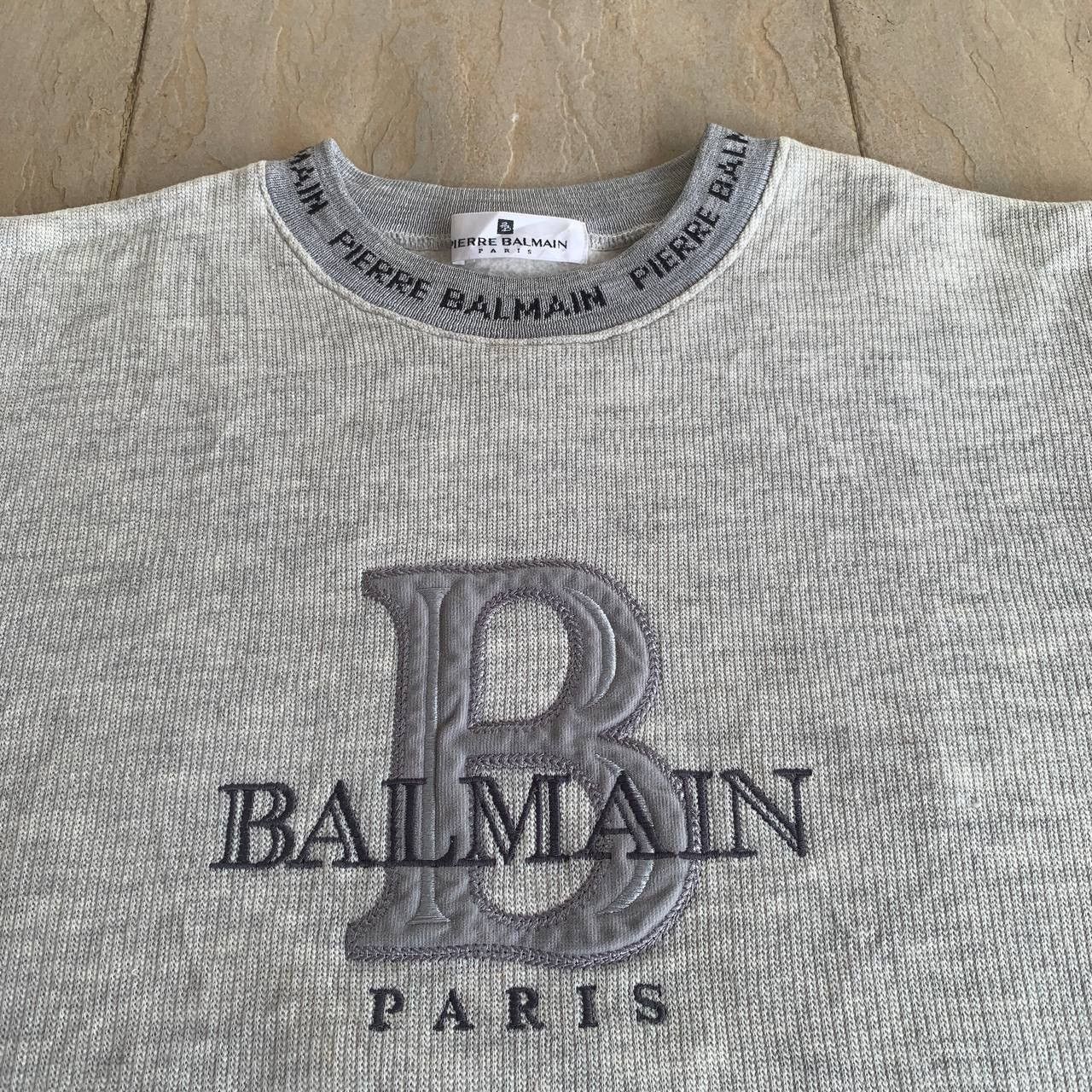 Balmain Vintage BALMAIN Embroidered Logo Sweatshirt Size US M / EU 48-50 / 2 - 3 Thumbnail