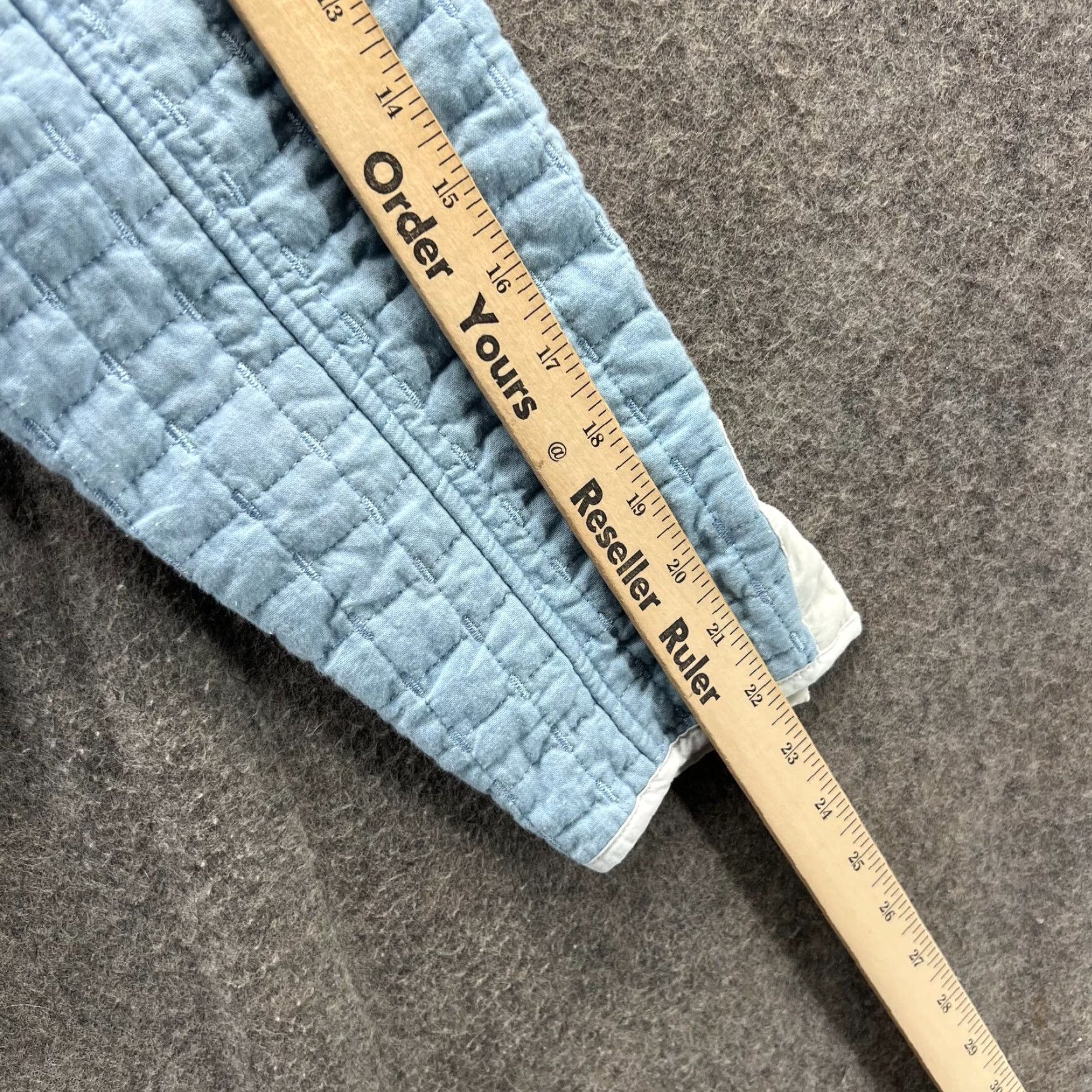 Pendleton Pendleton Jacket Women M Light Blue Quilted Full Zip Reversible VTG Pattern: Solid Winter Fall Size M / US 6-8 / IT 42-44 - 6 Thumbnail