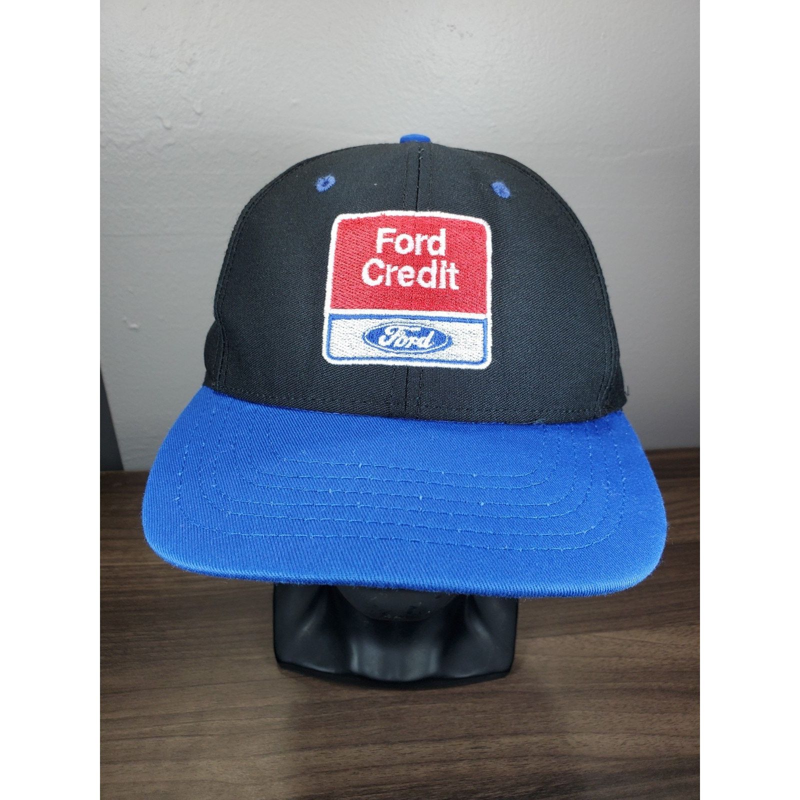 Ford × Vintage Ford Credit Snapback Cap Hat Blue & Black USA Made Size ONE SIZE - 3 Thumbnail