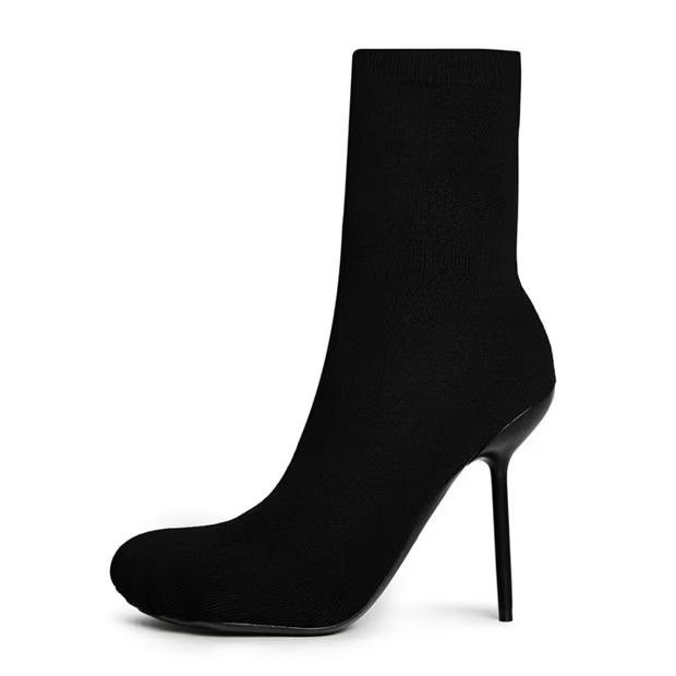 Balenciaga o1g2r1mq0924 Anatomic Heeled Boots in Black Size US 7 / IT 37 - 2 Thumbnail