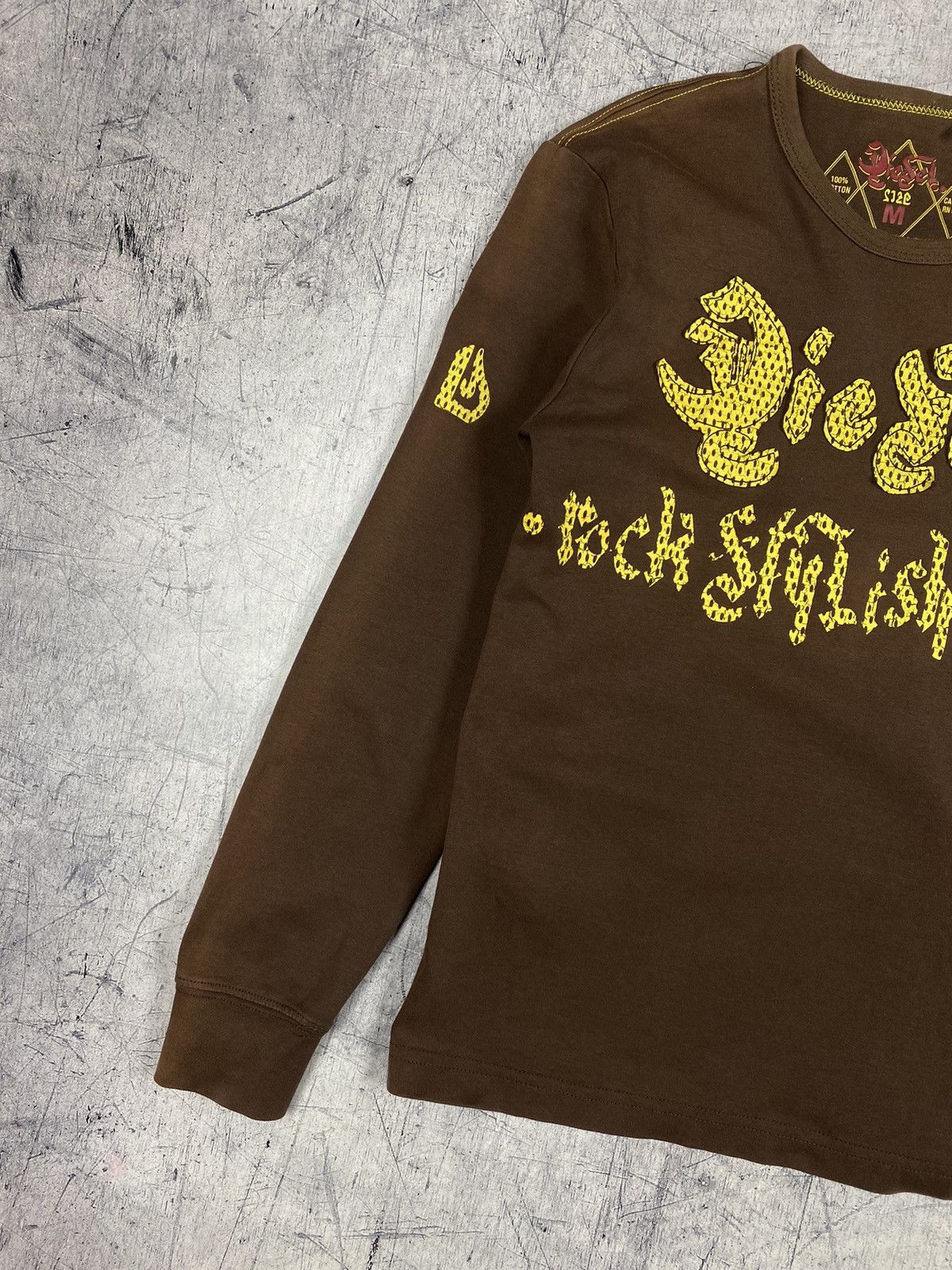 Designer × Diesel × Vintage Vintage Diesel Big Logo Avant-garde y2k Long Sleeve Shirt Size US M / EU 48-50 / 2 - 4 Thumbnail
