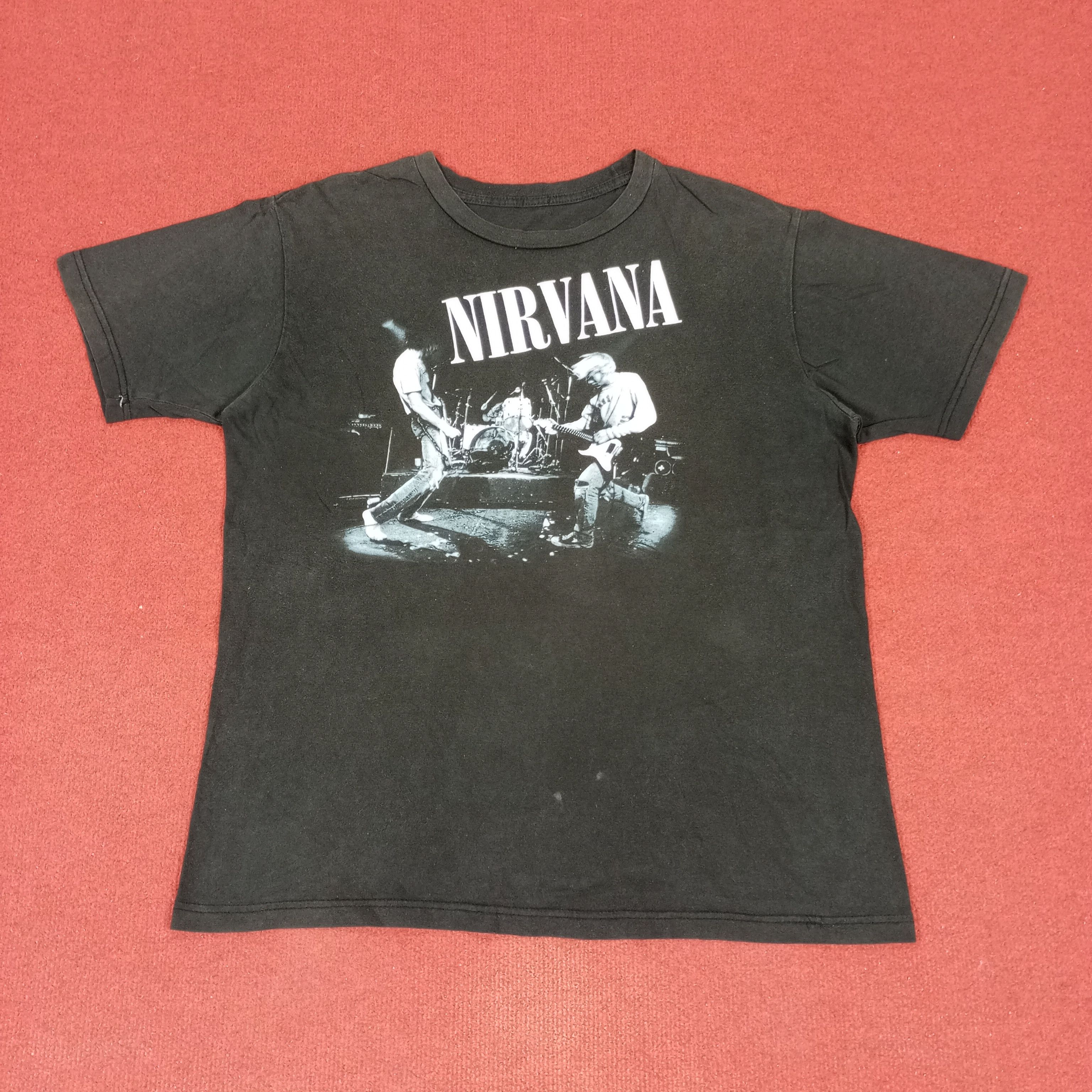 Band Tees × Vintage Nirvana Rock Band Music Tshirt Kurt Cobain Size US L / EU 52-54 / 3 - 1 Thumbnail