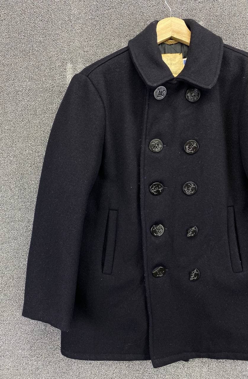 Schott × Vintage Vintage Schott Double Breasted Wool Coat Jacket Size XXL / US 16-18 / IT 52-54 - 3 Thumbnail