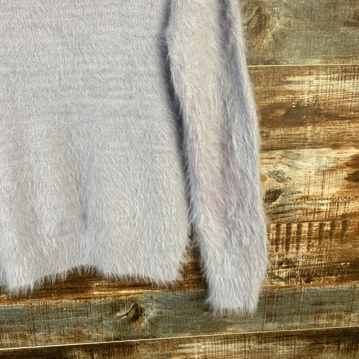 Homespun Knitwear DL Khalita Blue shaggy fur Mohair Knitwear #C1077 Size M / US 6-8 / IT 42-44 - 16 Thumbnail