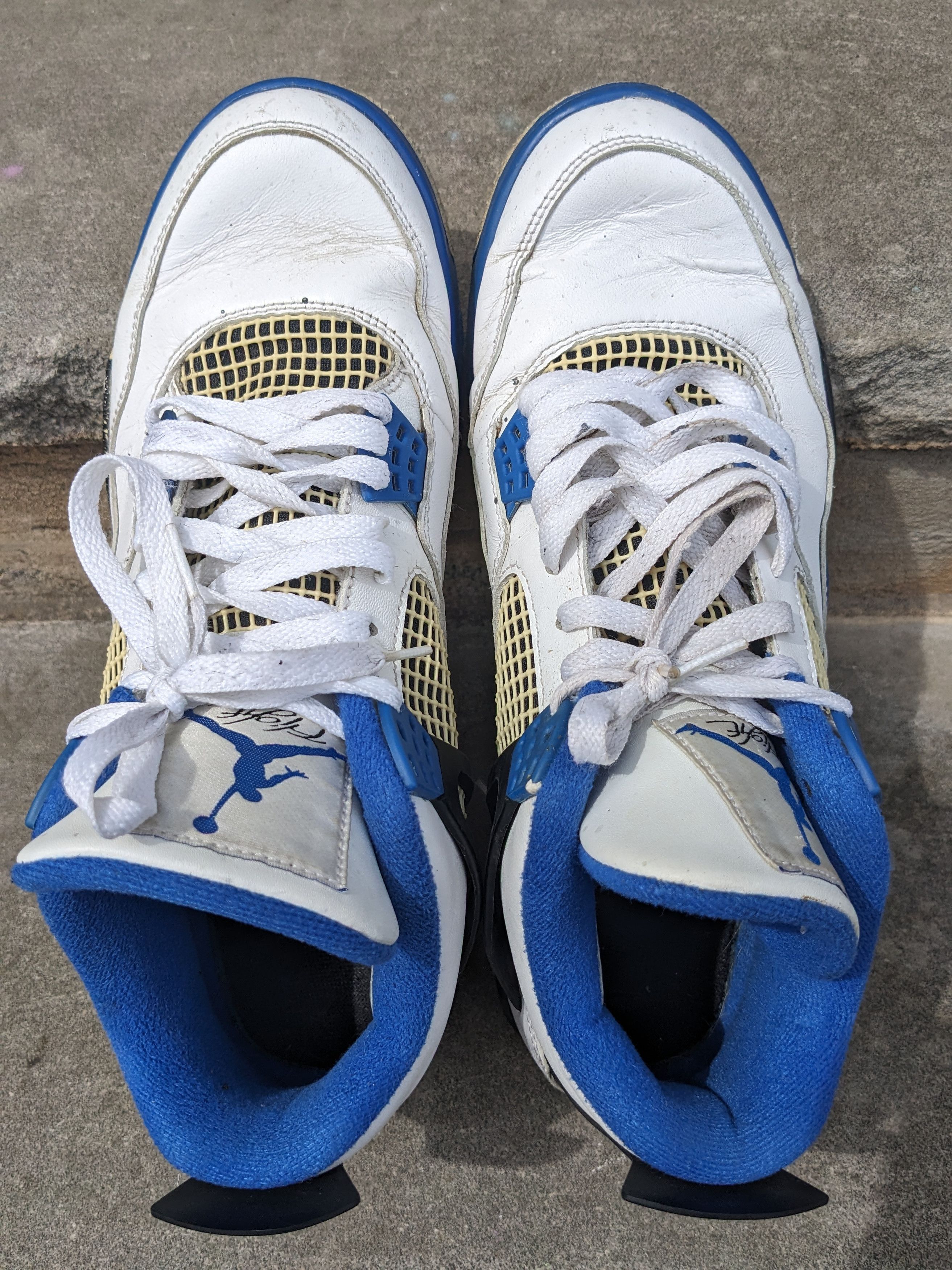 Designer × Nike Nike Air Jordan 4 Retro Motorsports 10 308497-117 2017 Size US 10 / EU 43 - 3 Thumbnail