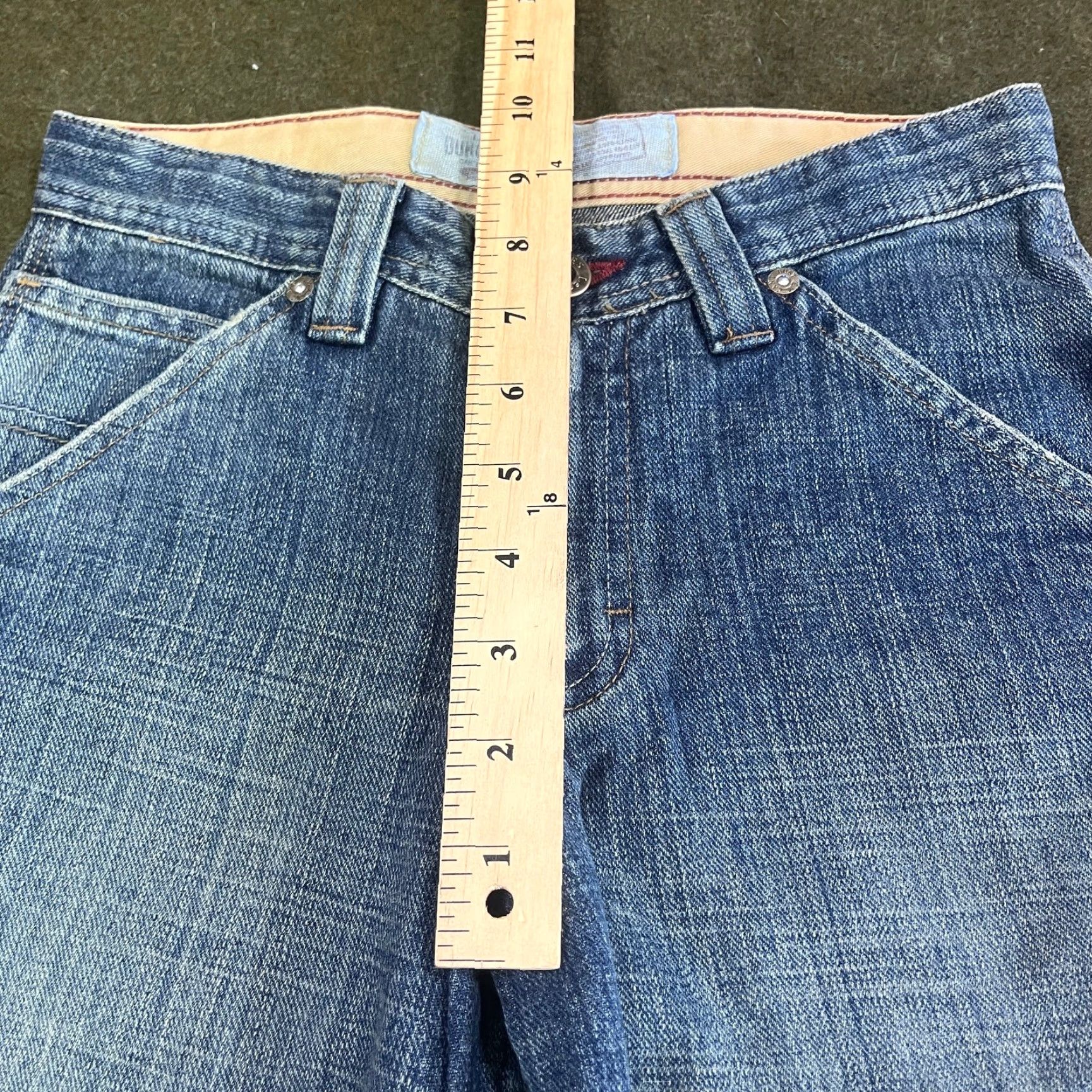 Lee VINTAGE Lee Jeans Women 8 Regular Blue Carpenter Denim Baggy 90s Show/Workwear Womens Size 30" / US 8 / IT 44 - 4 Thumbnail