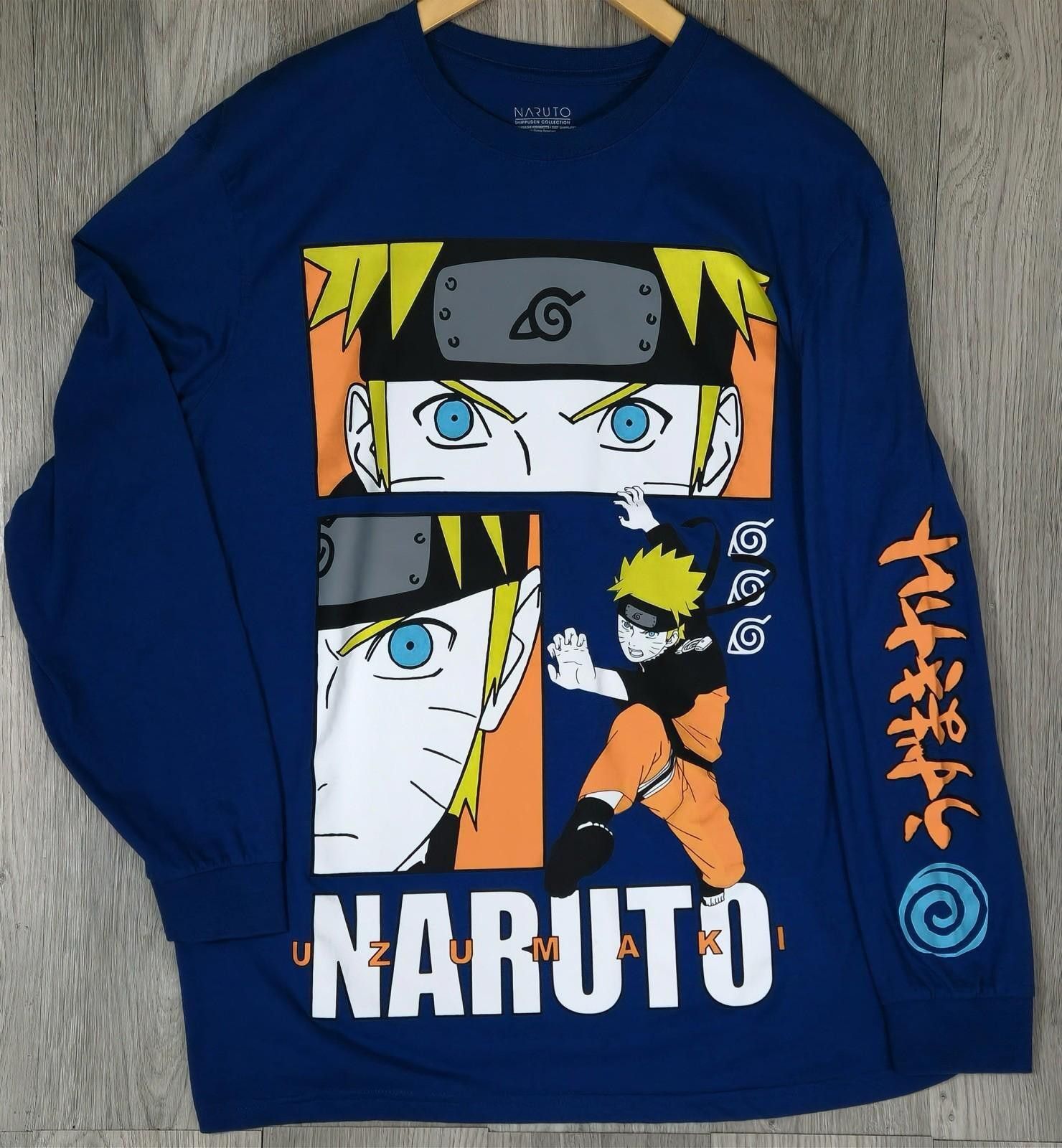 Other Naruto Shippuden Uzumaki Long Sleeve Blue Graphic Shirt XL#7 Size US XL / EU 56 / 4 - 1 Thumbnail
