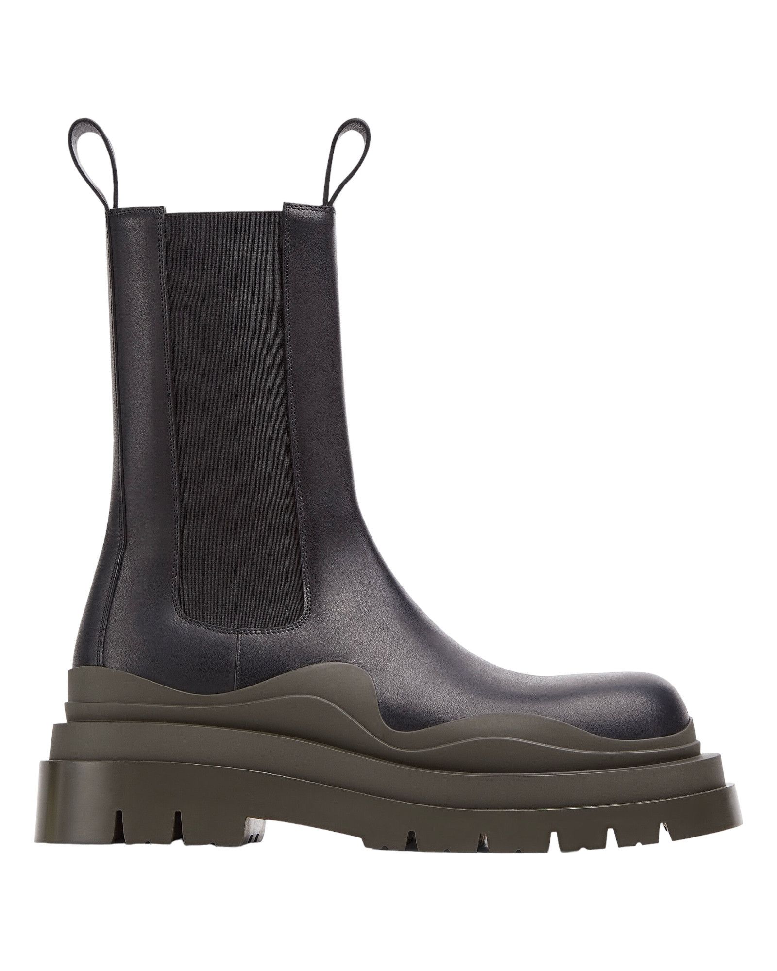 image of Bottega Veneta 630284Vbs501291 Tire Chelsea Boots in Black, Men's
