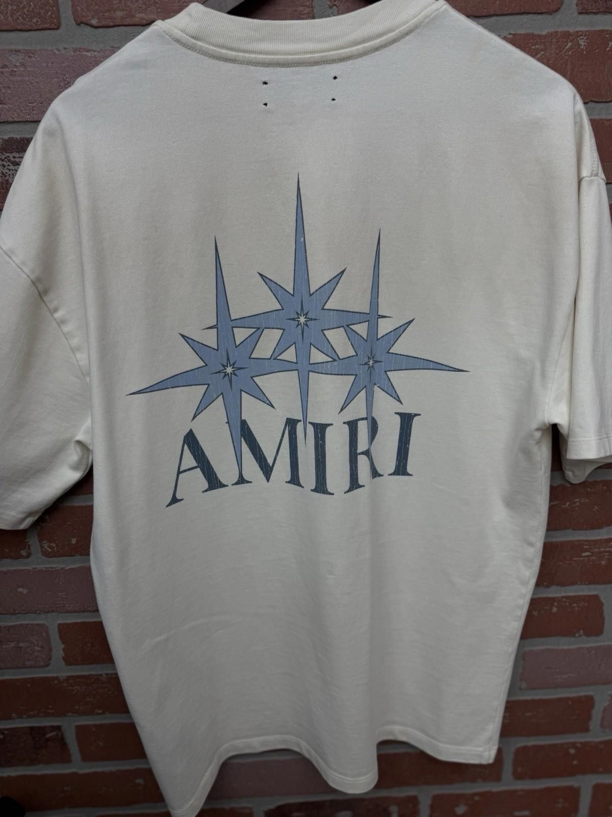 Amiri Size XS - Amiri Tee White Starburst Shirt Logo $880 Retail Size US XS / EU 42 / 0 - 3 Thumbnail