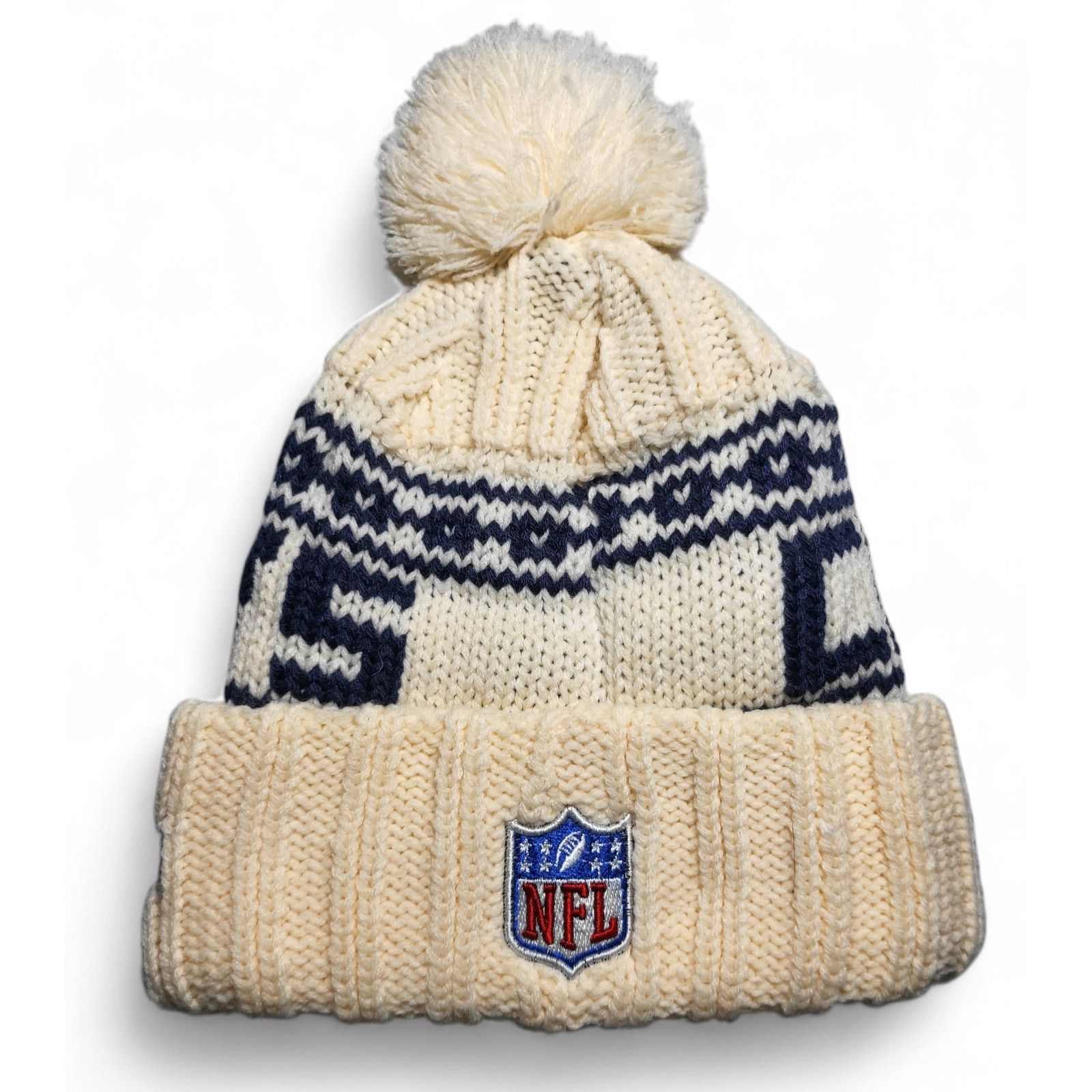 Other NWT Dallas Cowboys Chunky Knit Pom Beanie Fleece Lined Size ONE SIZE - 5 Thumbnail