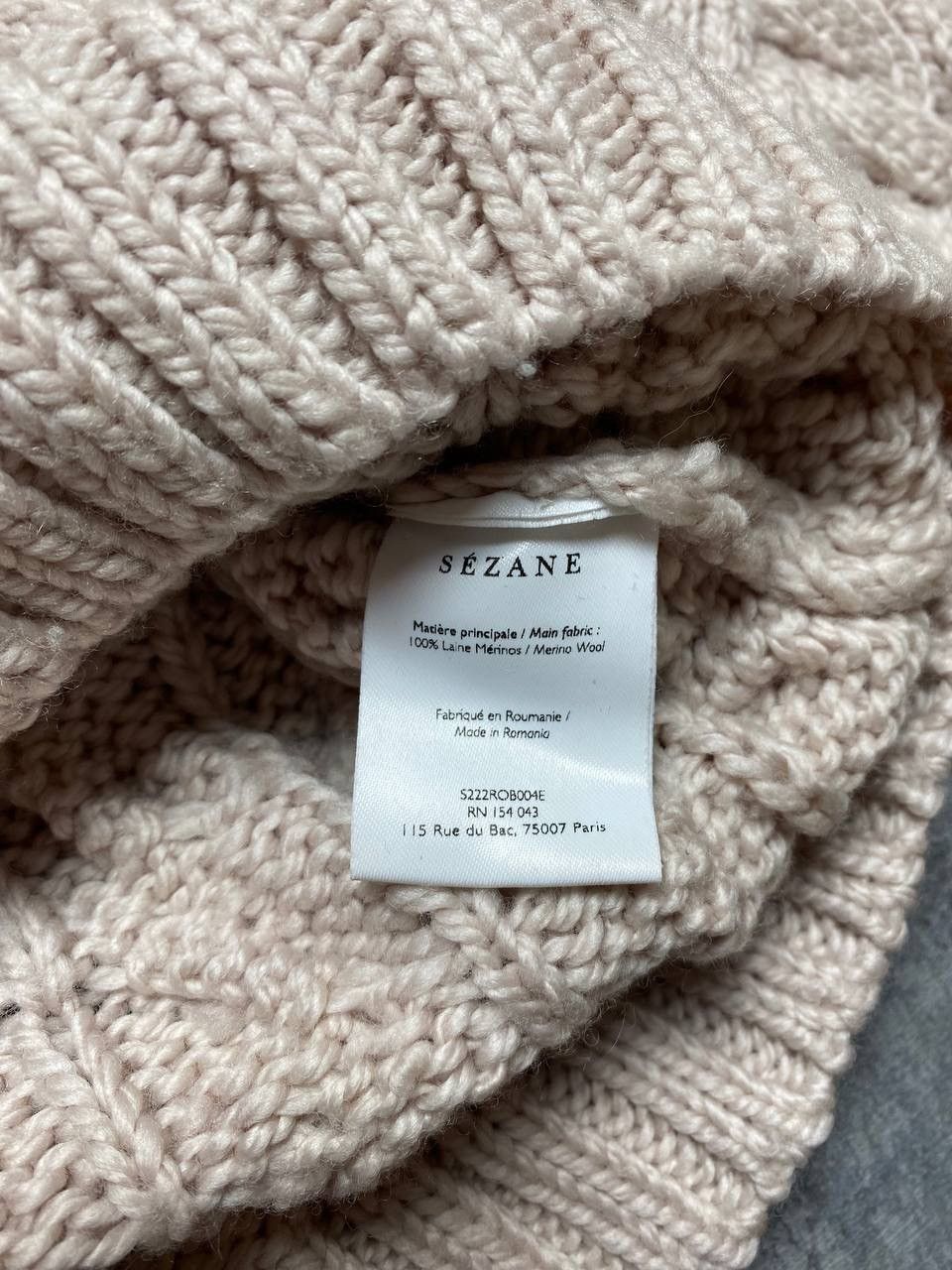 Sezane Ia Maille Sezane Wool coarse knitted Sweater Size S / US 4 / IT 40 - 6 Thumbnail