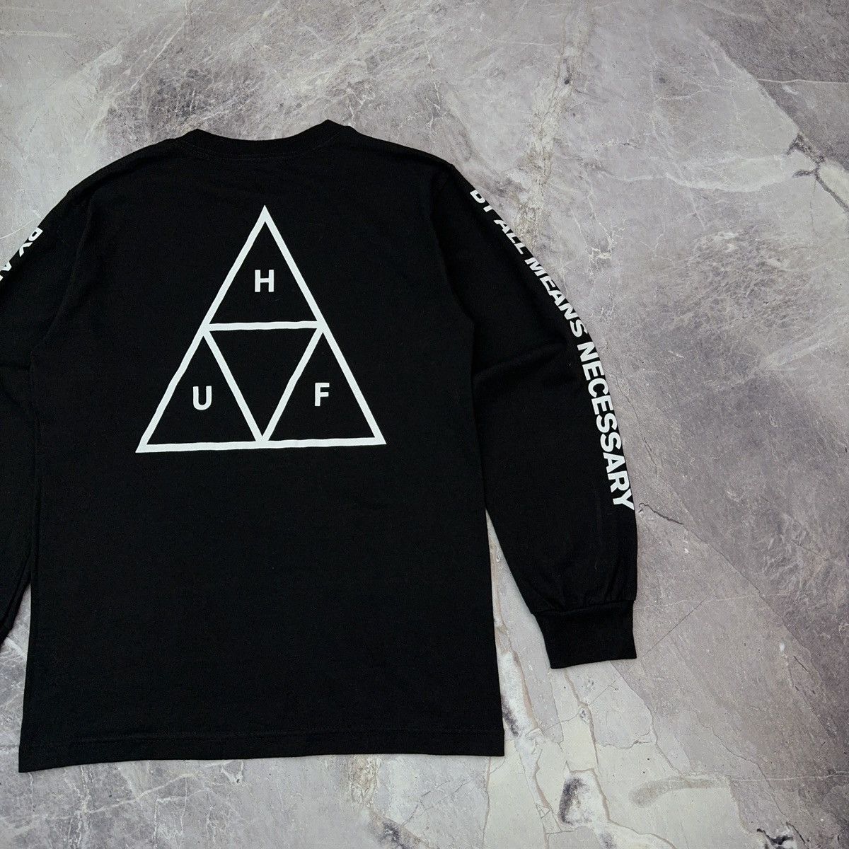 Huf Huf Longsleeve T shirt Skater Sk8 Streetwear Black 90s S Size US S / EU 44-46 / 1 - 4 Thumbnail