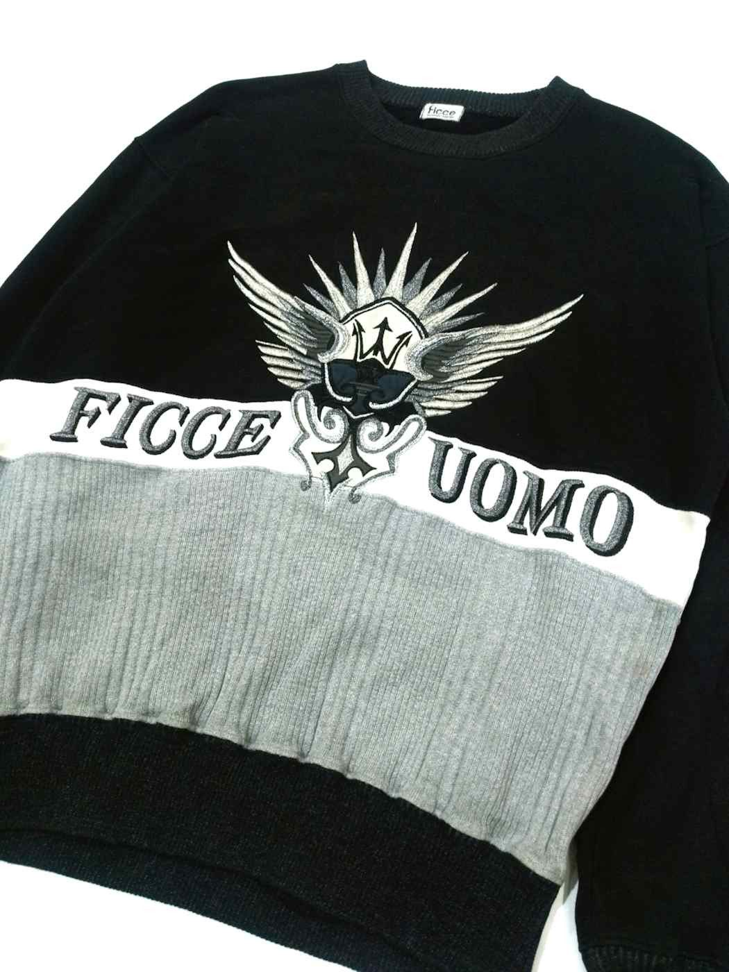 Yoshiyuki Konishi Rare! Vintage Ficce by Yoshiyuki Konishi Trident Sweater Size US L / EU 52-54 / 3 - 3 Thumbnail