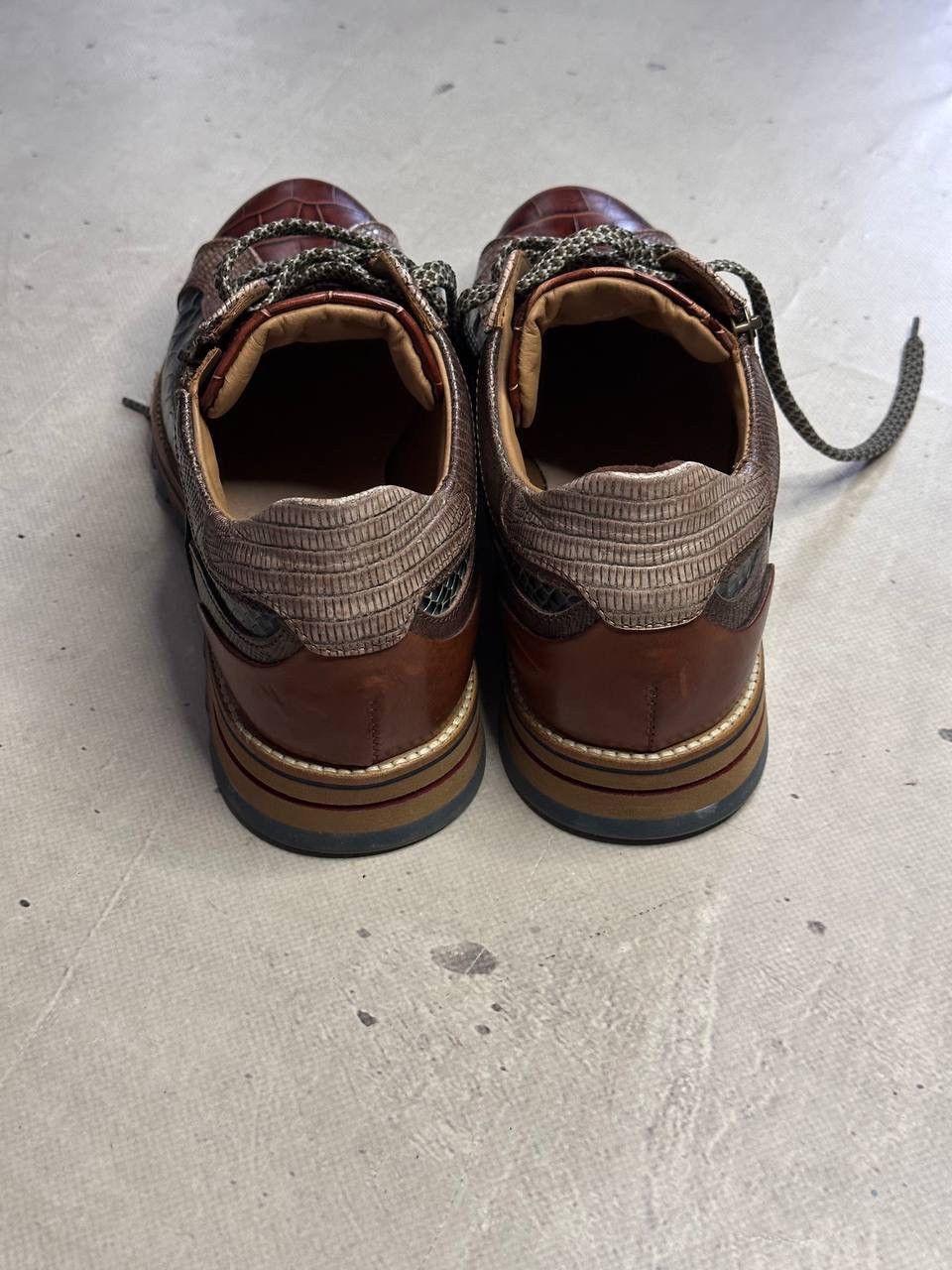 Other Lorenzi Italy Leather Sneakers Croc Snake Embossed 8 41 Rare Size US 8 / EU 41 - 7 Thumbnail