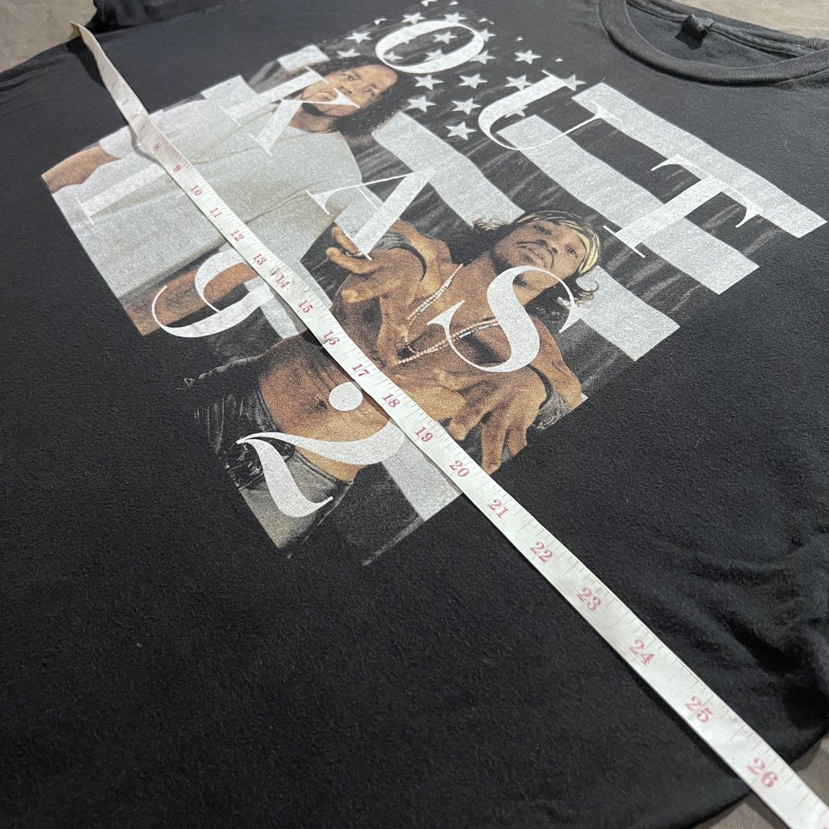 Rap Tees Vintage Y2K Outkast Hip hop duo Promo Graphic Tee 2XL Faded Size US XXL / EU 58 / 5 - 5 Thumbnail