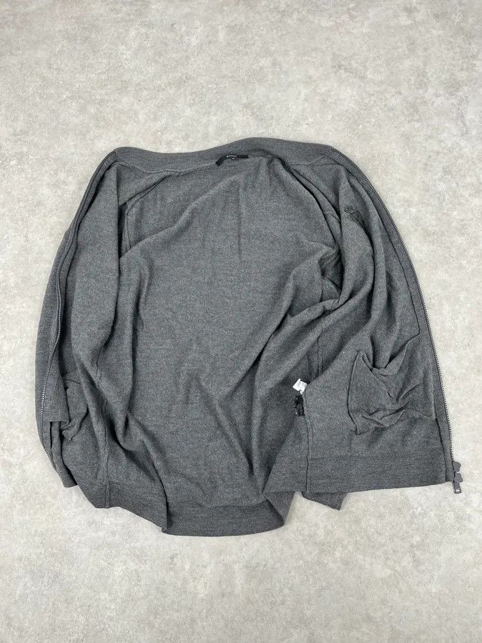 Gucci AW2010 Gucci Dark Grey Wool Embroidered Logo Zip-up Sweater Size US M / EU 48-50 / 2 - 8 Thumbnail